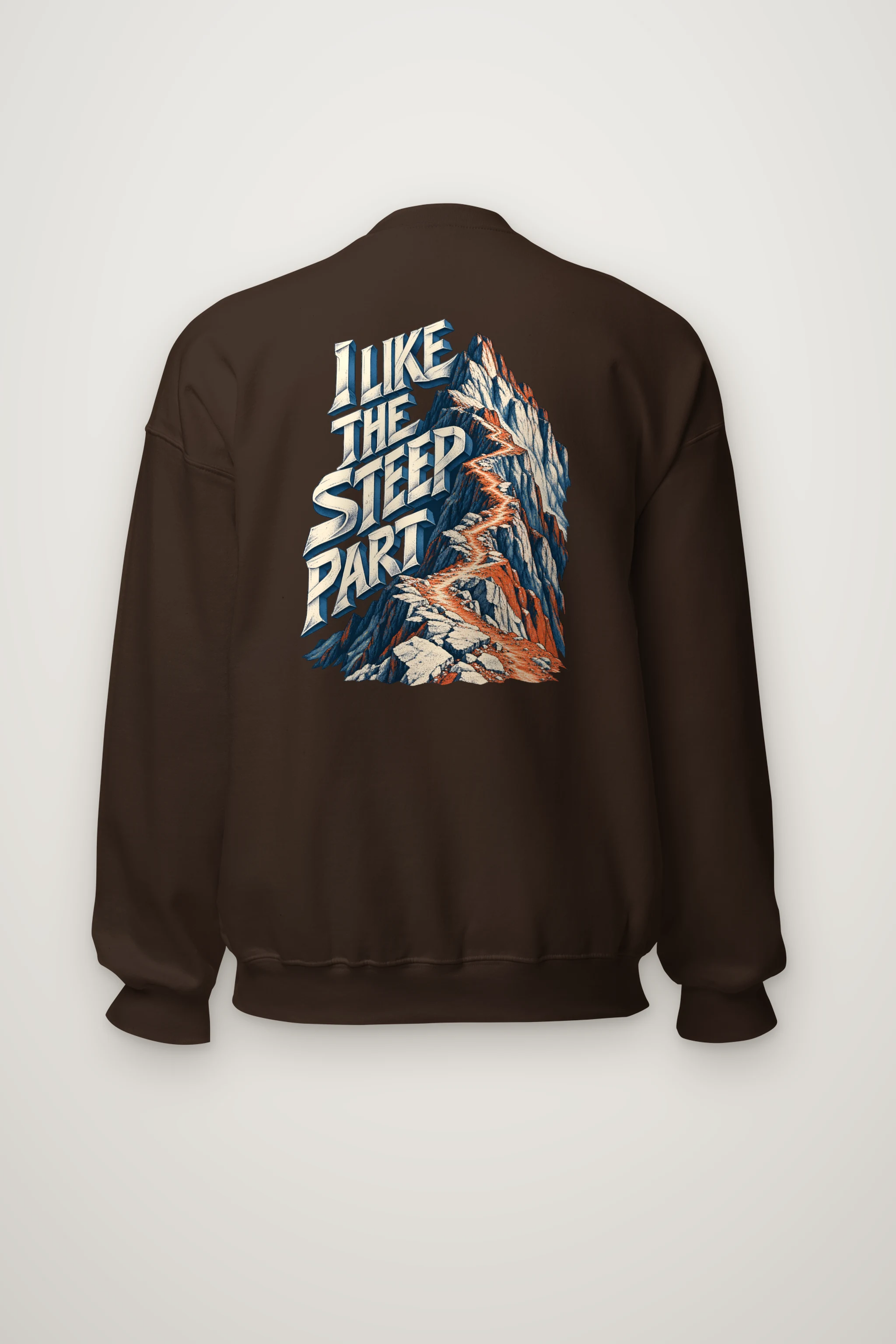 "I Like the Steep Part" Heavy Blend Unisex Crewneck Sweatshirt