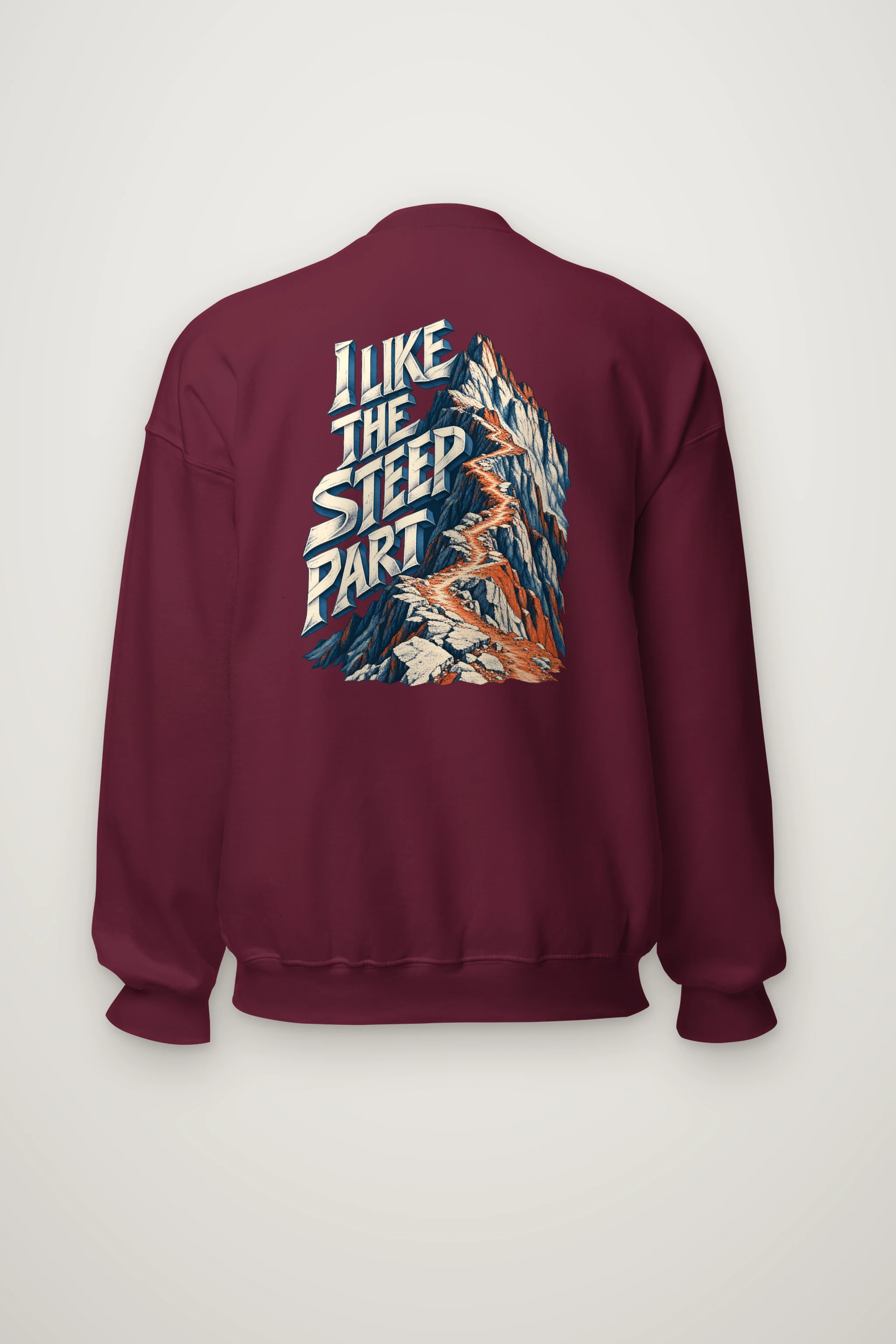 "I Like the Steep Part" Heavy Blend Unisex Crewneck Sweatshirt