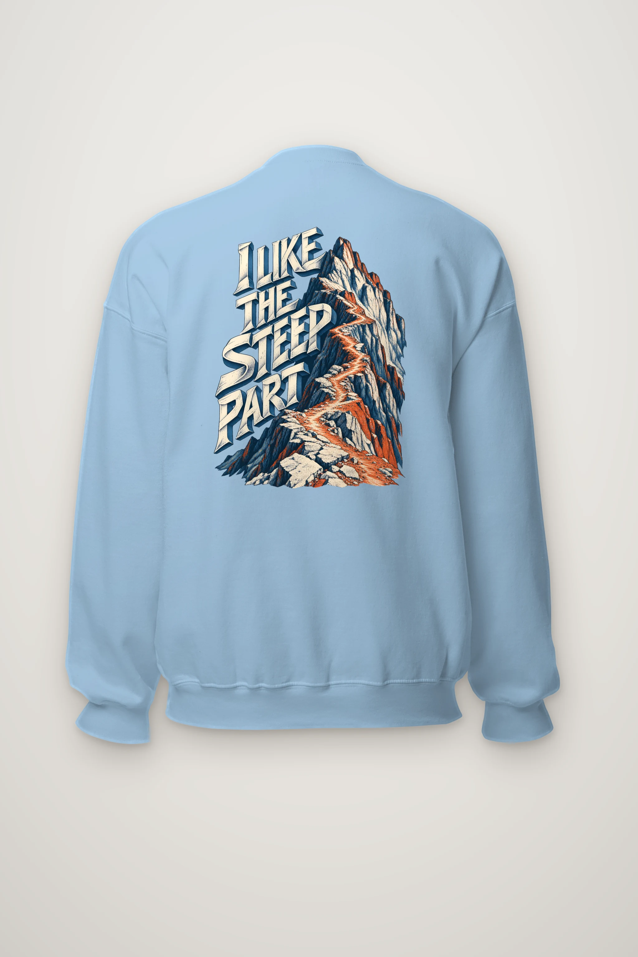"I Like the Steep Part" Heavy Blend Unisex Crewneck Sweatshirt