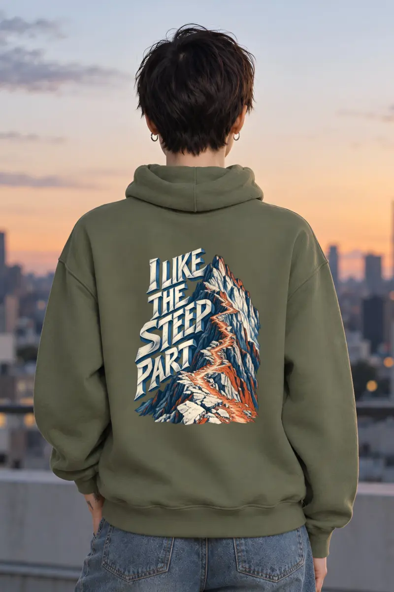 "I Like The Steep Part" Heavy Blend Unisex Pullover Hoodie