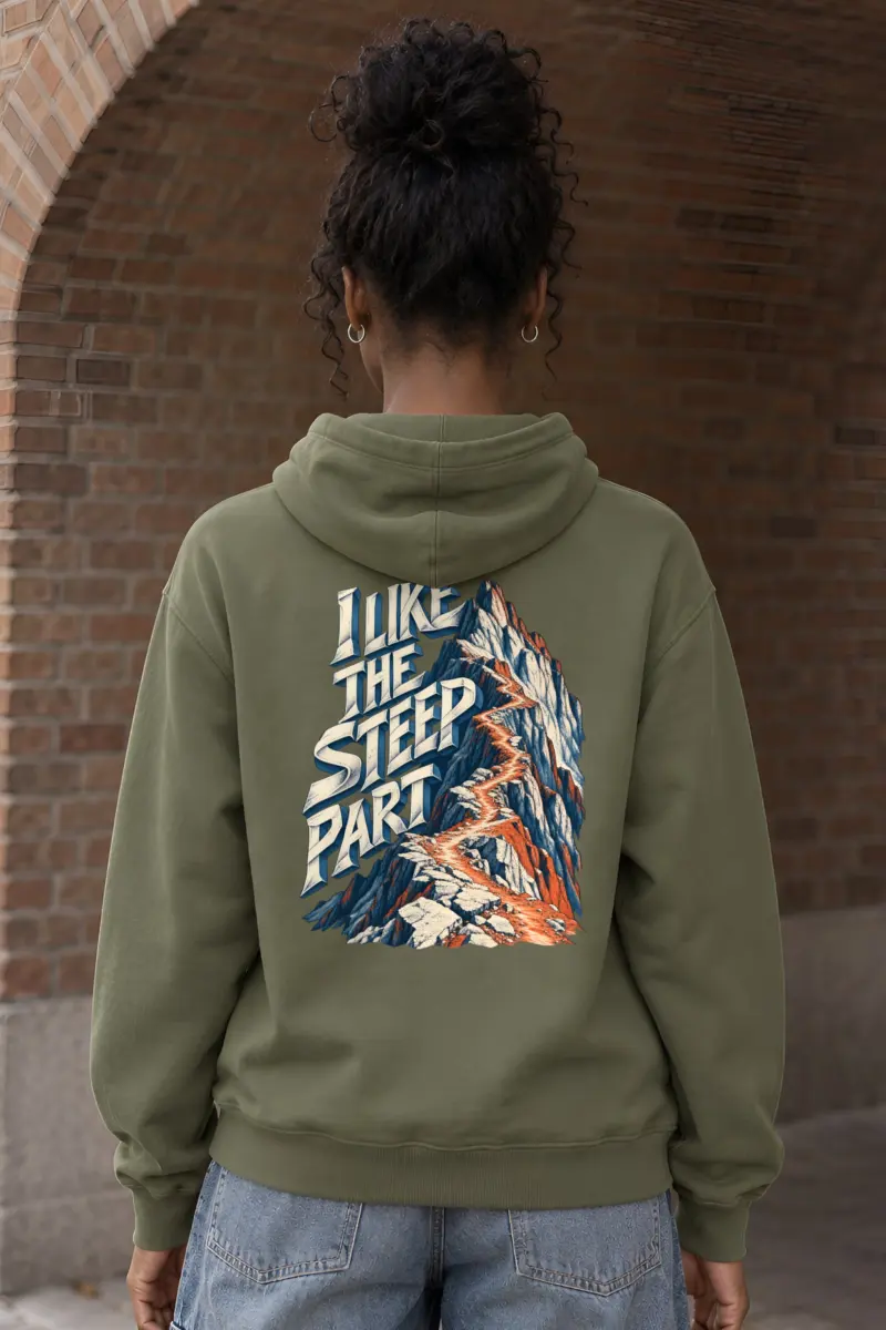 “I Like The Steep Part” Heavy Blend Unisex Pullover Hoodie