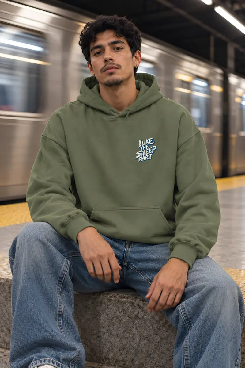 "I Like The Steep Part" Heavy Blend Unisex Pullover Hoodie