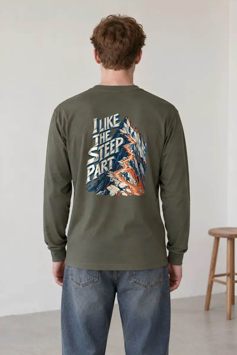 "I Like The Steep Part" Unisex Longsleeve T-shirt