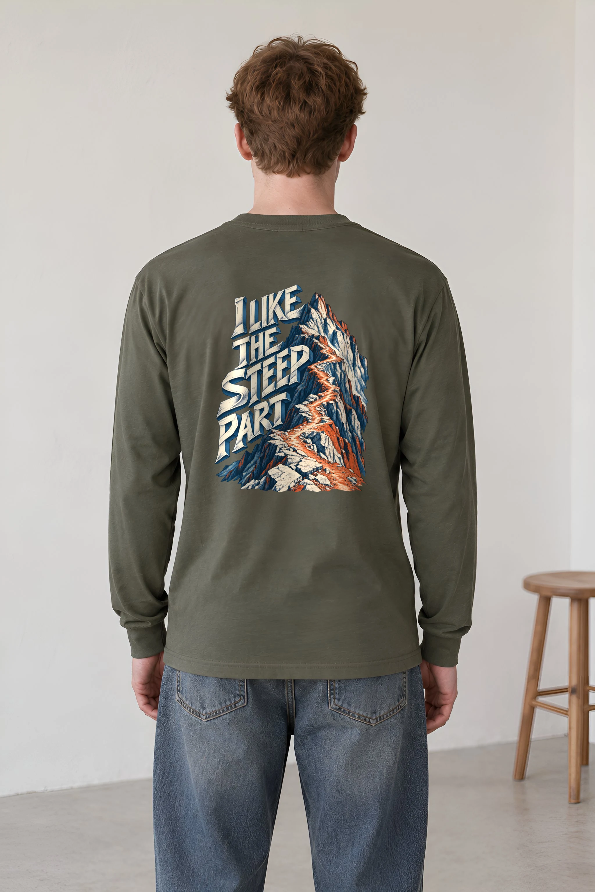 "I Like The Steep Part" Unisex Longsleeve T-shirt