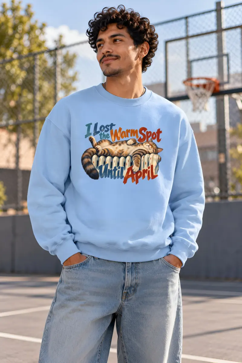 "I Lost the Warm Spot" Heavy Blend Unisex Crewneck Sweatshirt