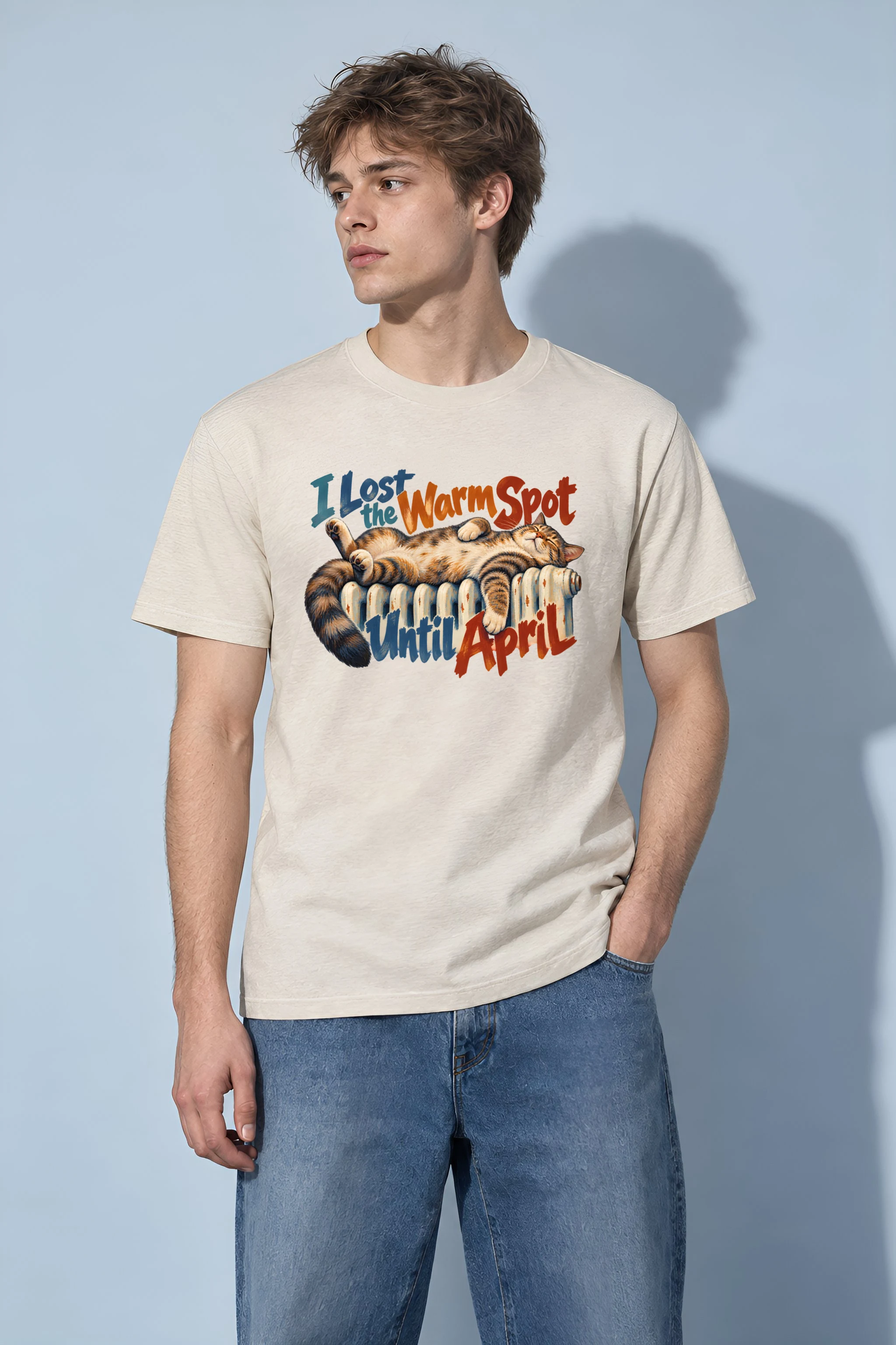 "I Lost the Warm Spot" Heavyweight Unisex Crewneck T-shirt