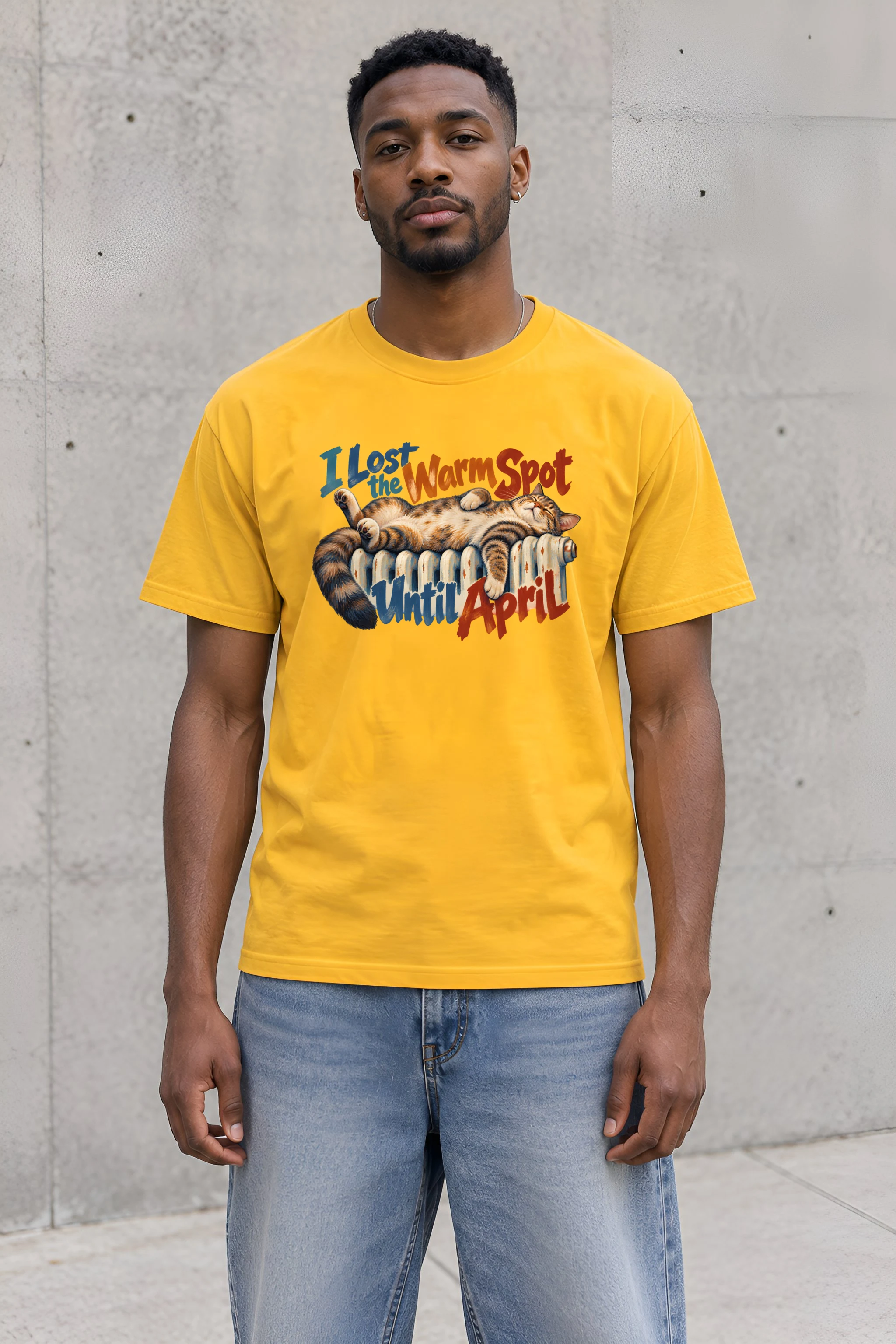 "I Lost the Warm Spot" Heavyweight Unisex Crewneck T-shirt