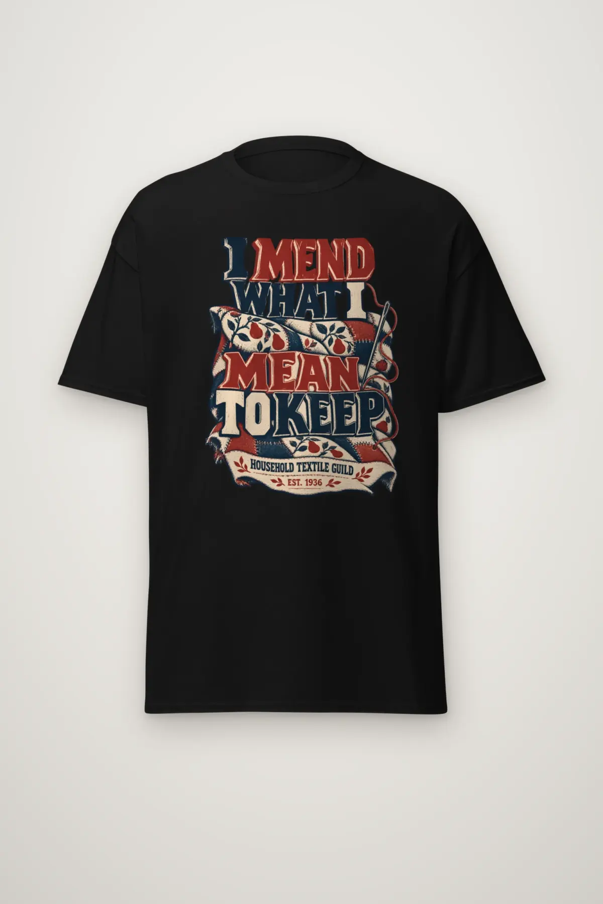 "I Mend What I Mean to Keep" Heavyweight Unisex Crewneck T-shirt