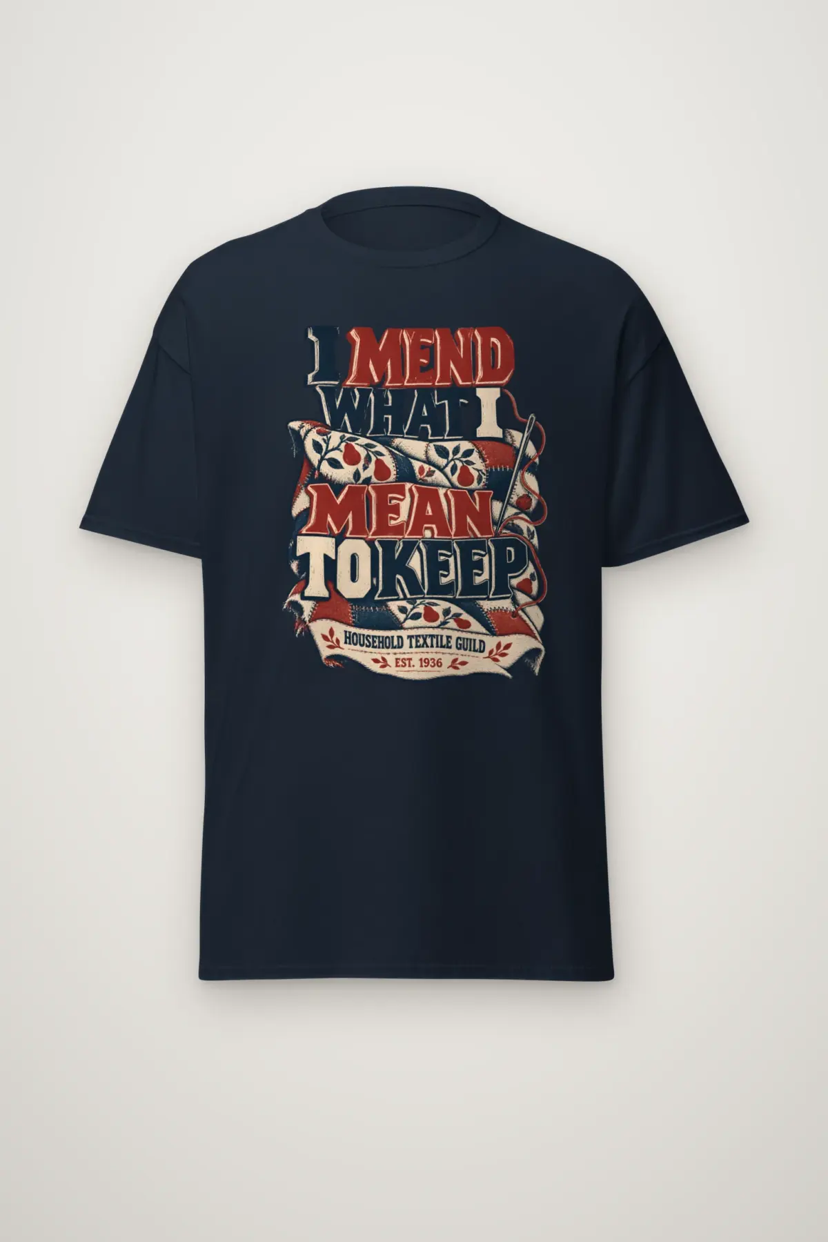 "I Mend What I Mean to Keep" Heavyweight Unisex Crewneck T-shirt