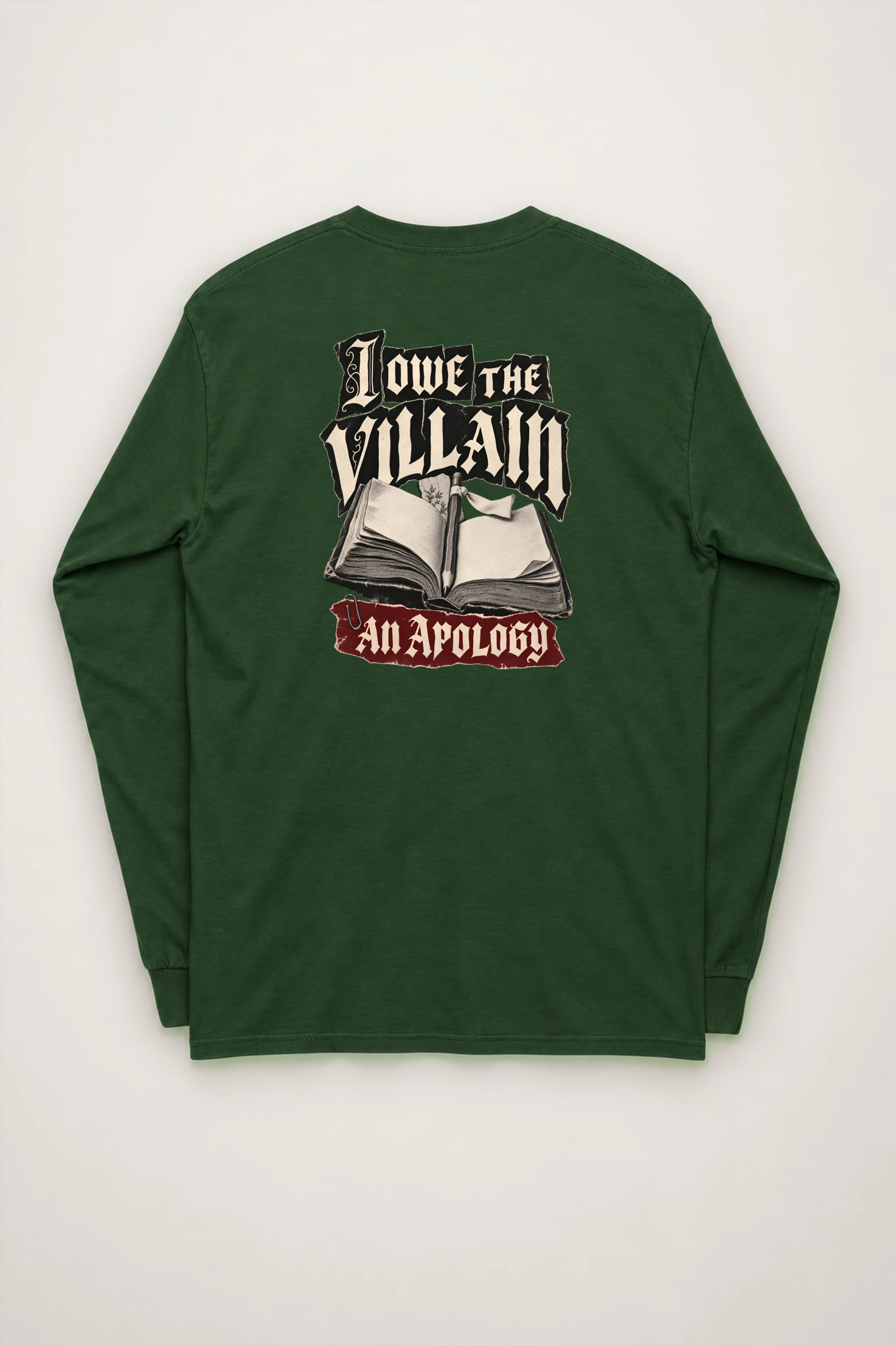 "I Owe The Villain An Apology" Unisex Longsleeve T-shirt