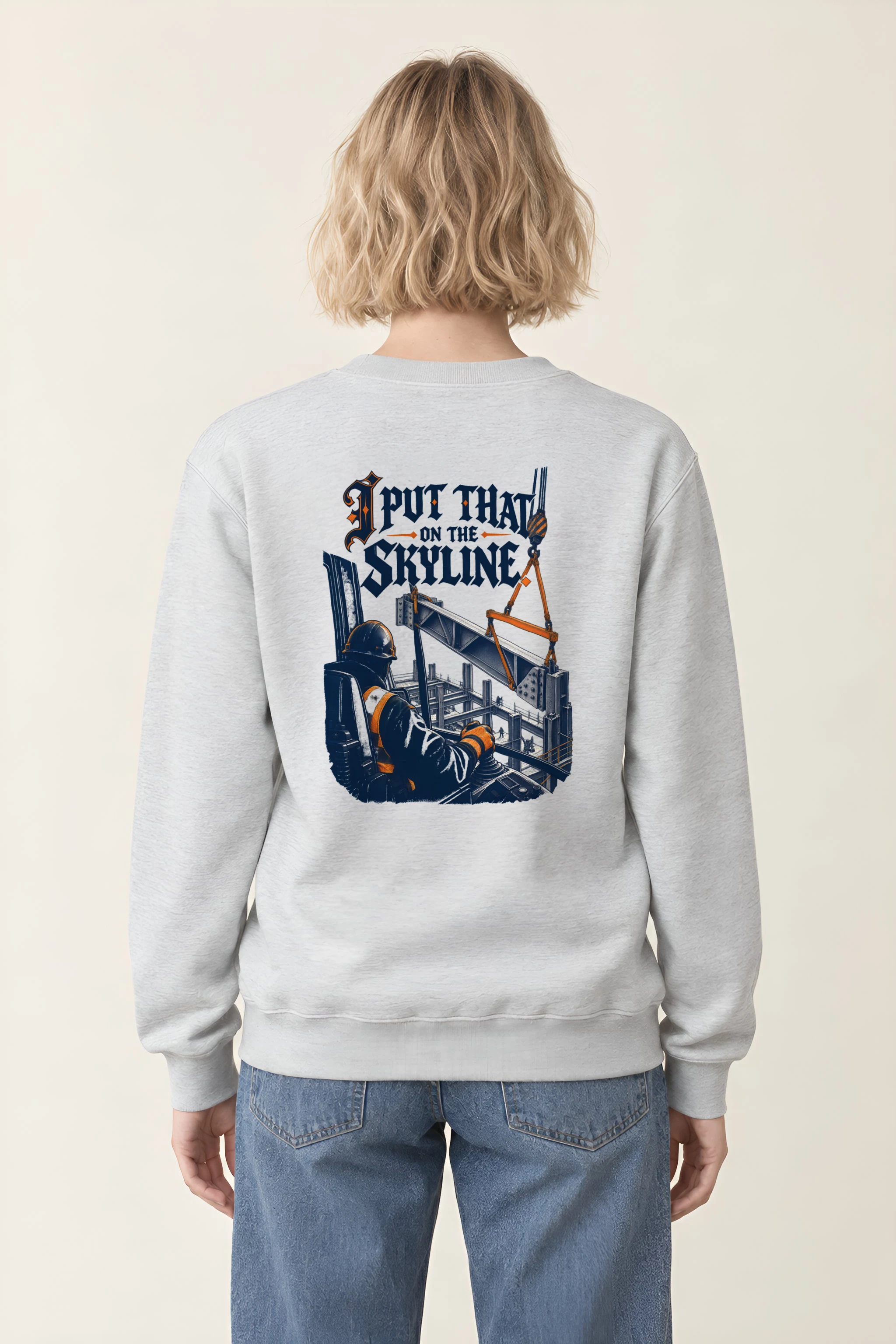 "I Put That on the Skyline" Heavy Blend Unisex Crewneck Sweatshirt