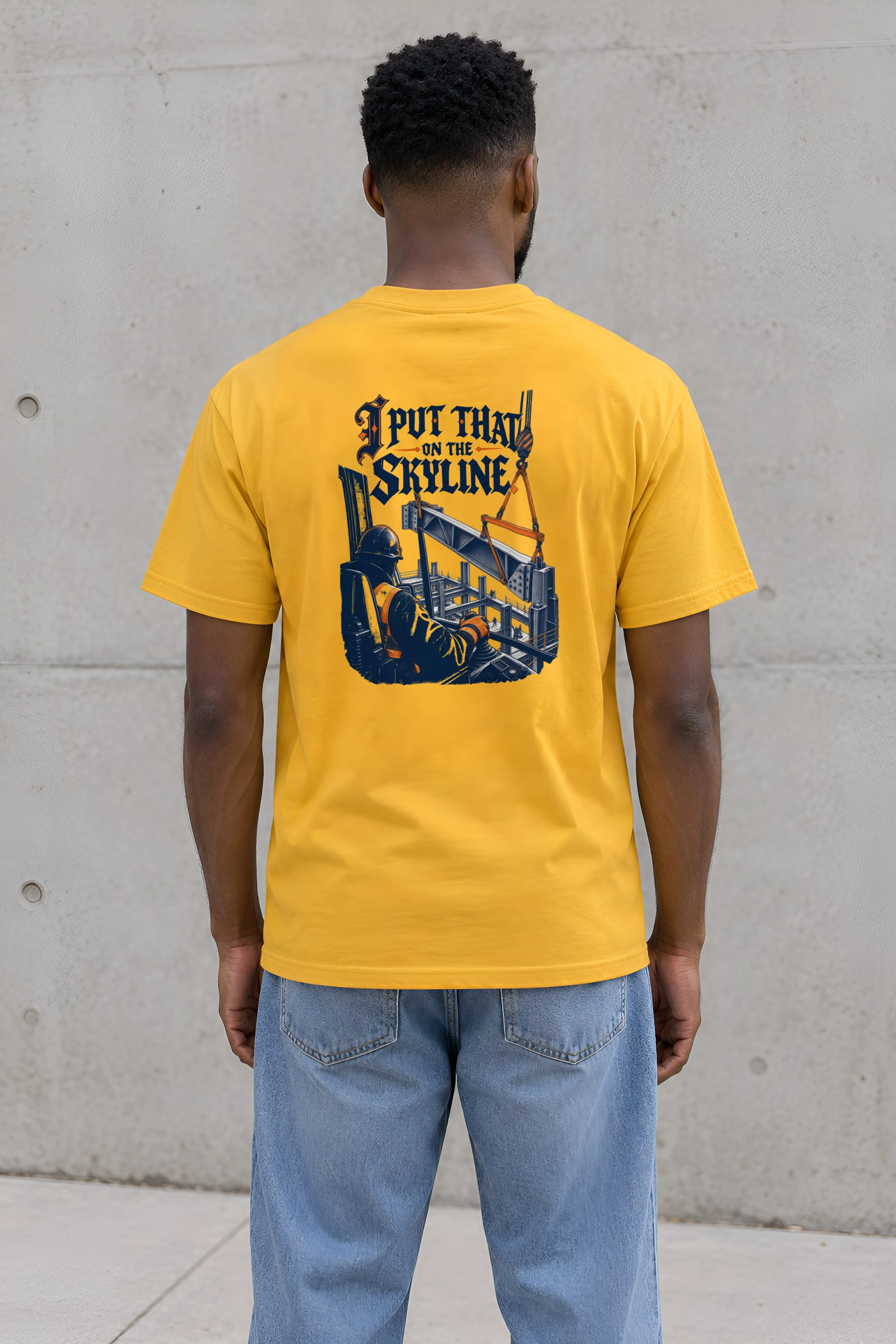 "I Put That on the Skyline" Heavyweight Unisex Crewneck T-shirt