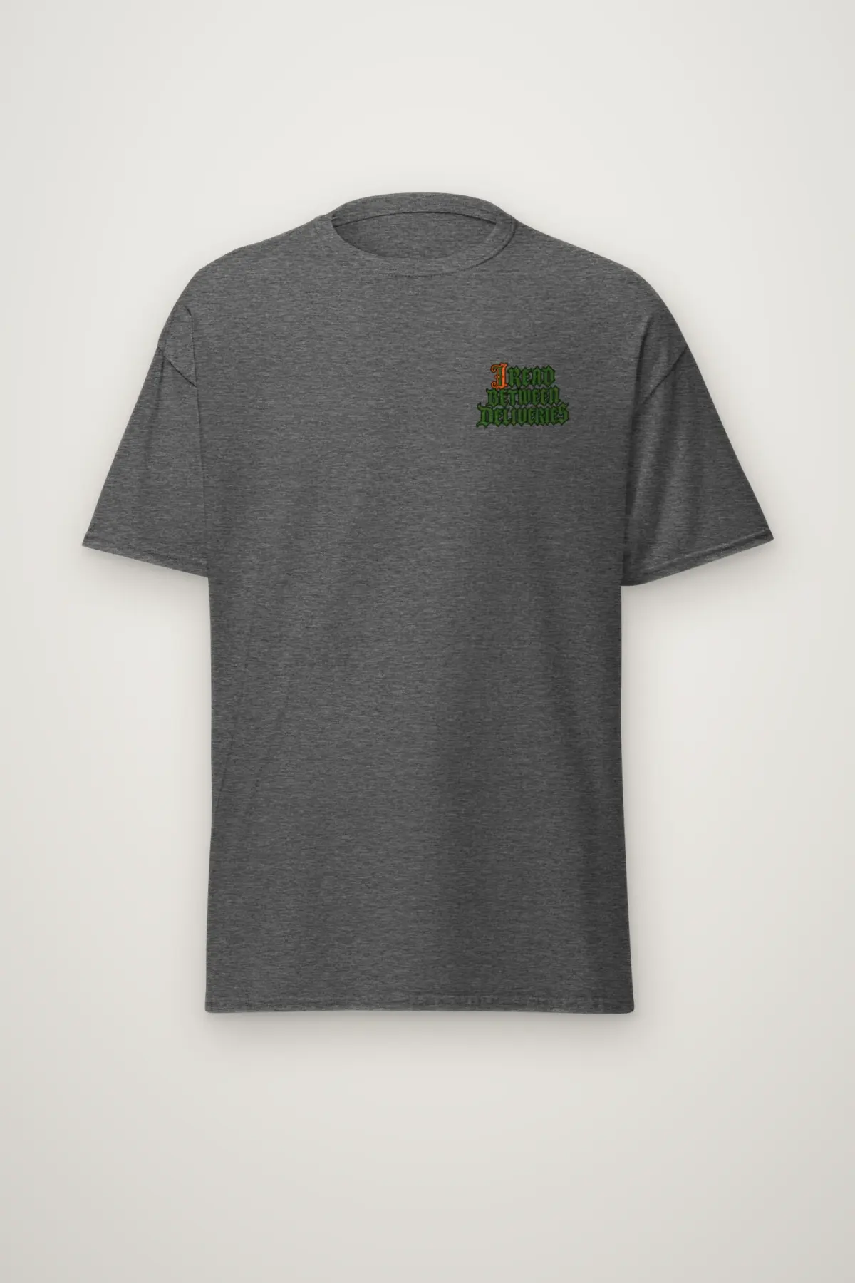 "I Read Between Deliveries" Heavyweight Unisex Crewneck T-shirt