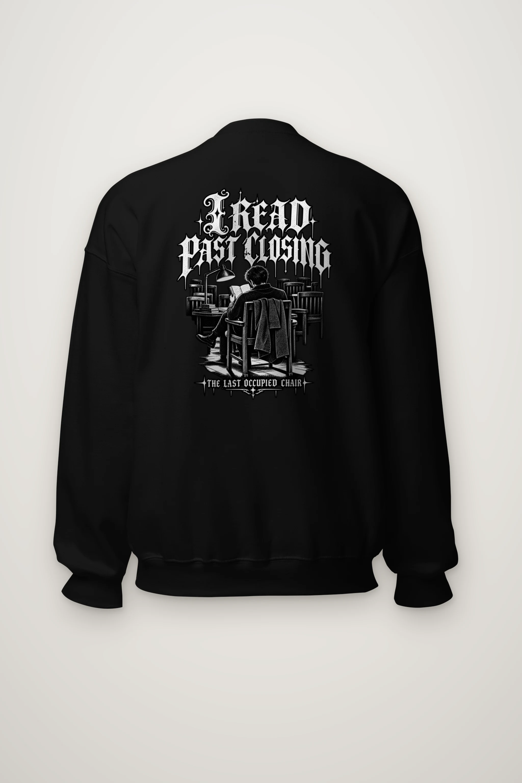 "I Read Past Closing" Heavy Blend Unisex Crewneck Sweatshirt