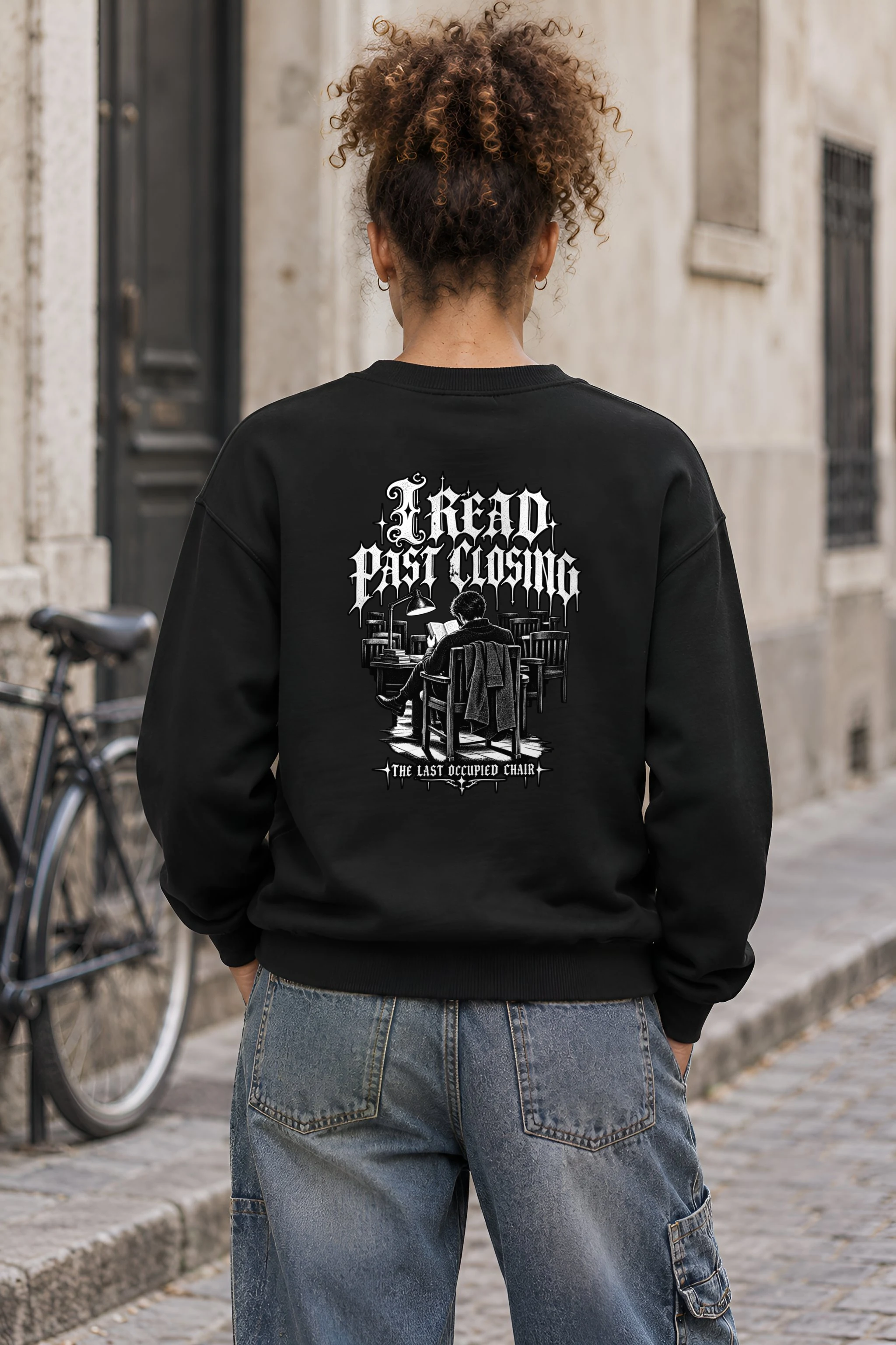"I Read Past Closing" Heavy Blend Unisex Crewneck Sweatshirt