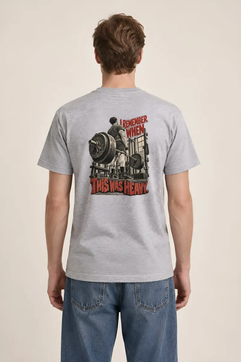 “I Remember When This Was Heavy” Heavyweight Unisex Crewneck T-shirt