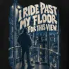 "I Ride Past My Floor" Heavy Blend Unisex Pullover Hoodie