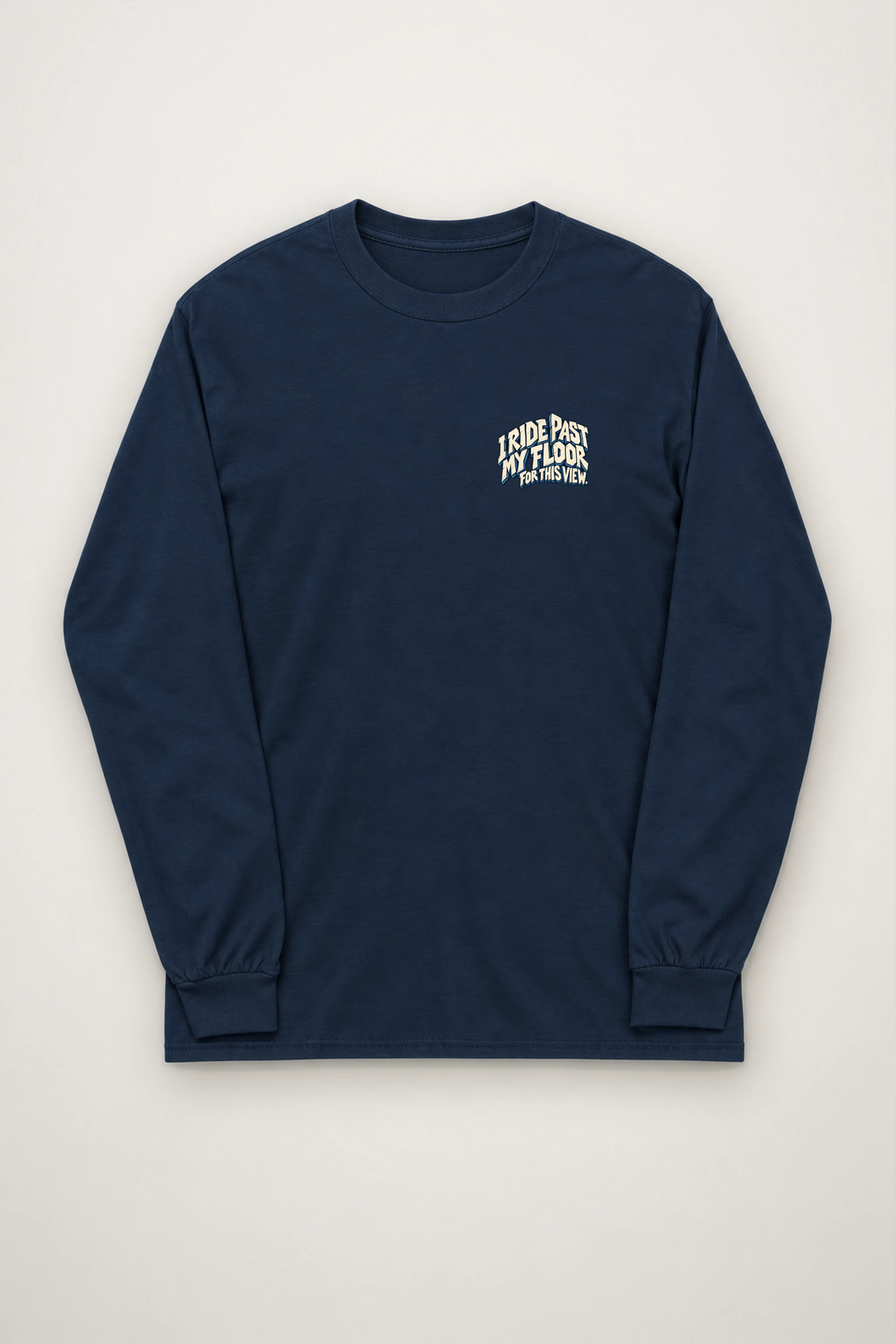 "I Ride Past My Floor" Unisex Longsleeve T-shirt