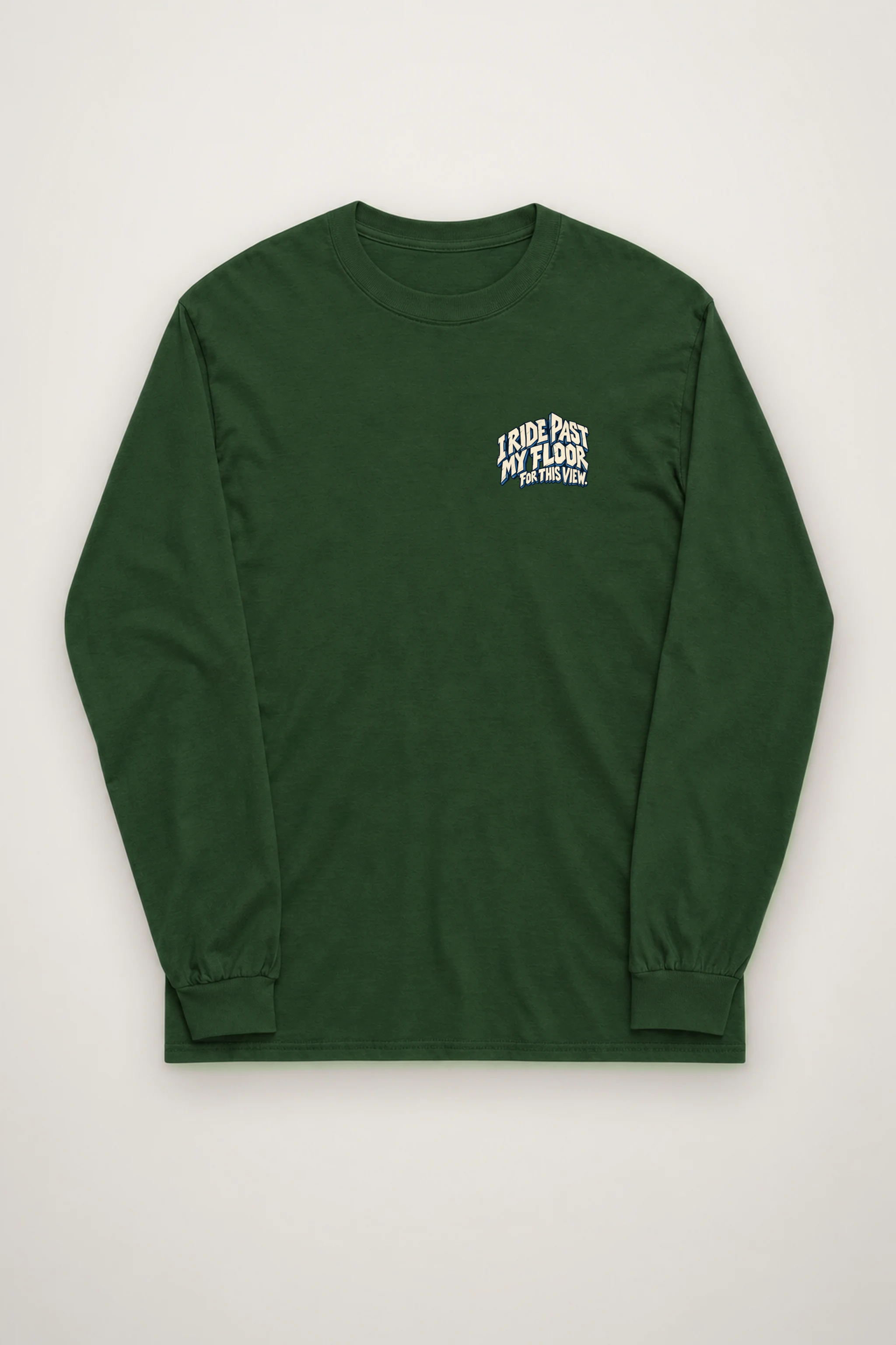"I Ride Past My Floor" Unisex Longsleeve T-shirt