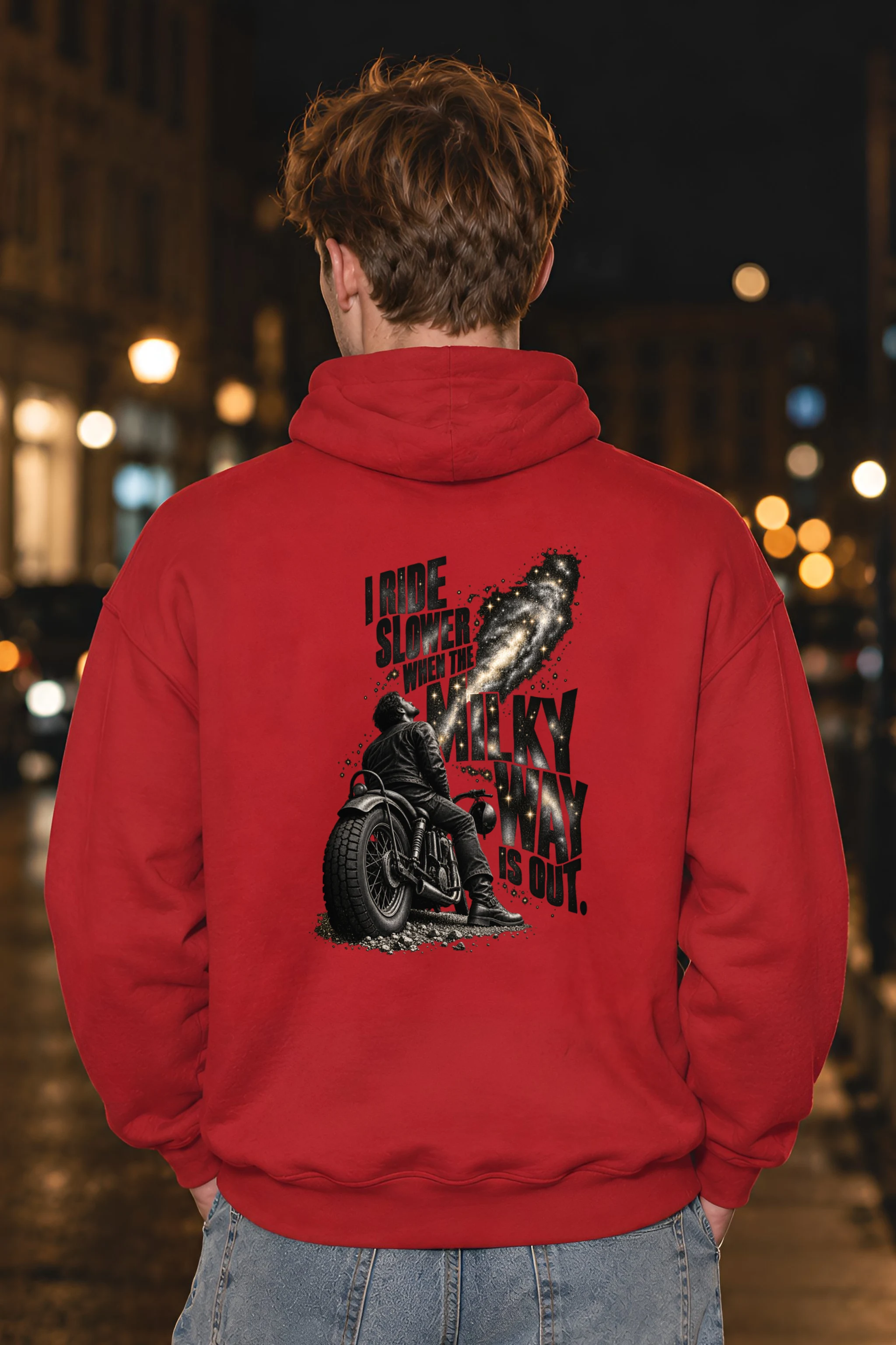 "I Ride Slower Milky Way" Unisex Pullover Hoodie