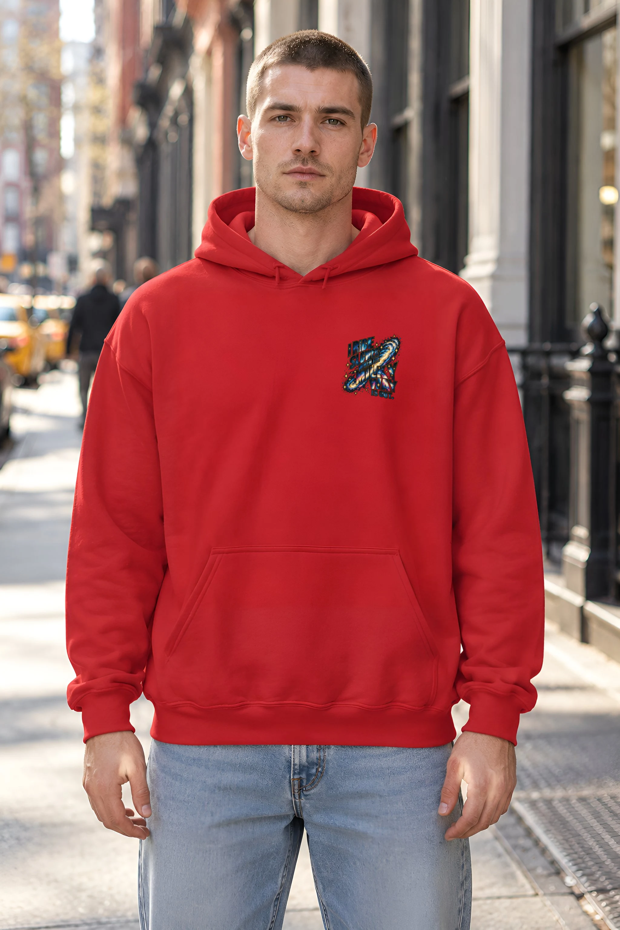 "I Ride Slower Milky Way" Unisex Pullover Hoodie