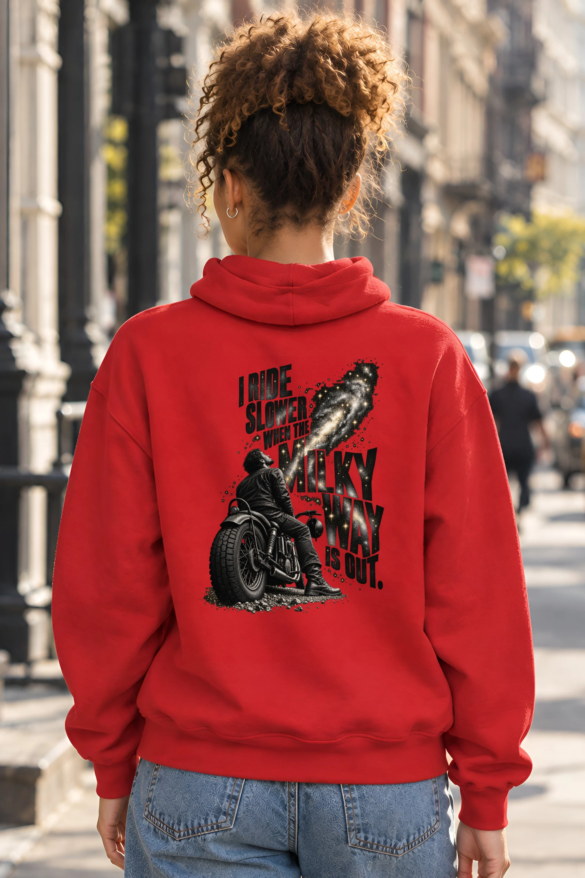"I Ride Slower Milky Way" Unisex Pullover Hoodie