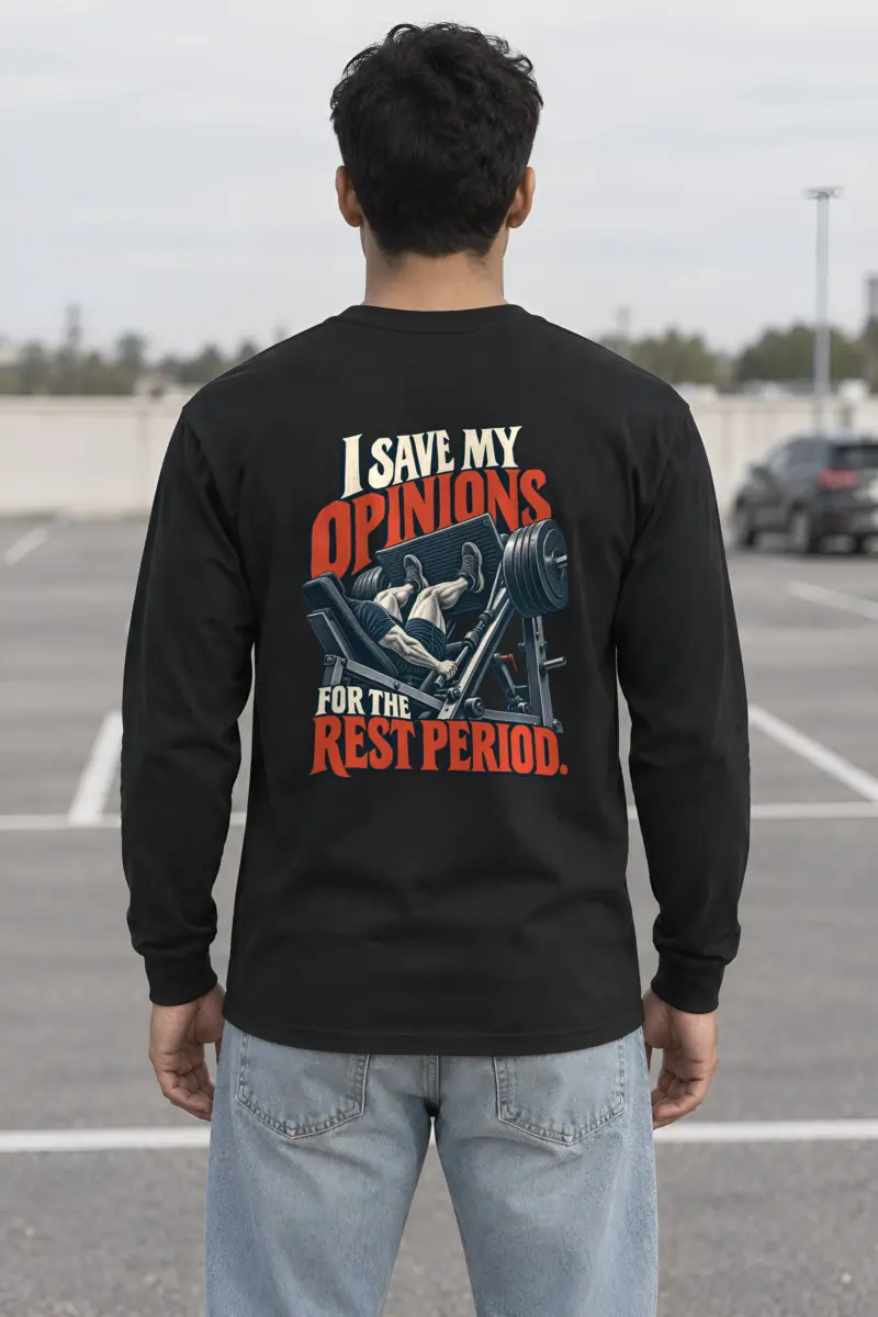 “I Save My Opinions for the Rest Period” Unisex Longsleeve T-shirt
