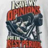"I Save My Opinions" Heavyweight Unisex Crewneck T-shirt