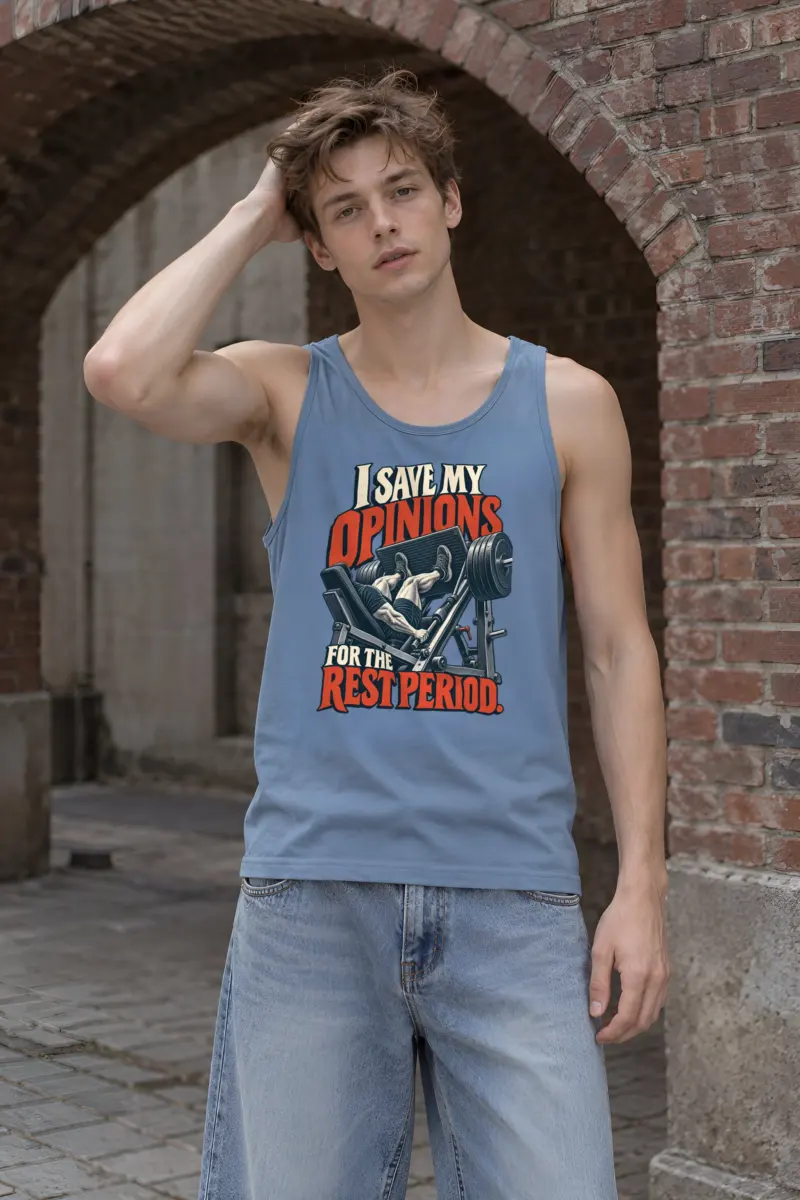 “I Save My Opinions” Unisex Jersey Tank