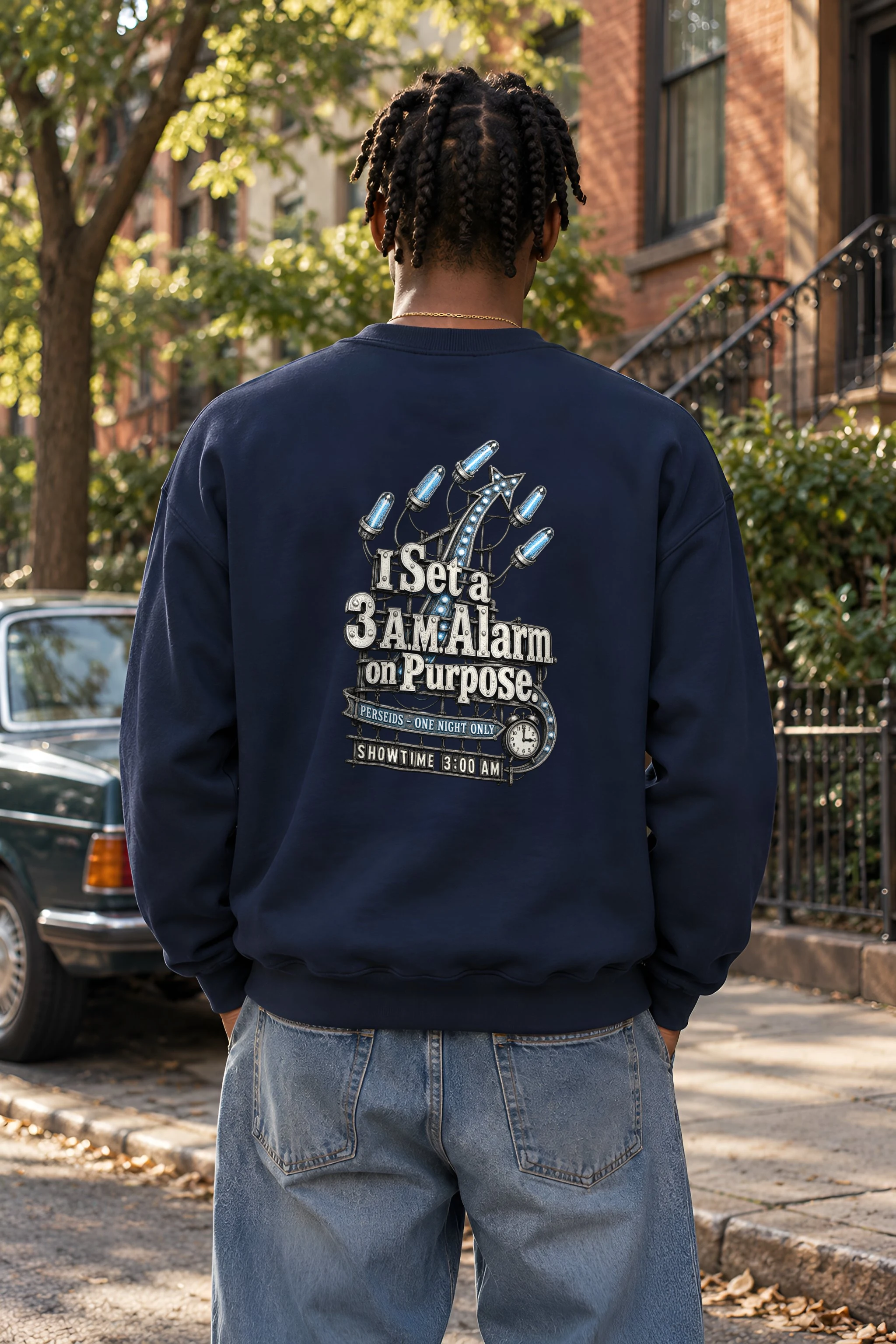 "I Set a 3 A.M. Alarm on Purpose" Heavy Blend Unisex Crewneck Sweatshirt