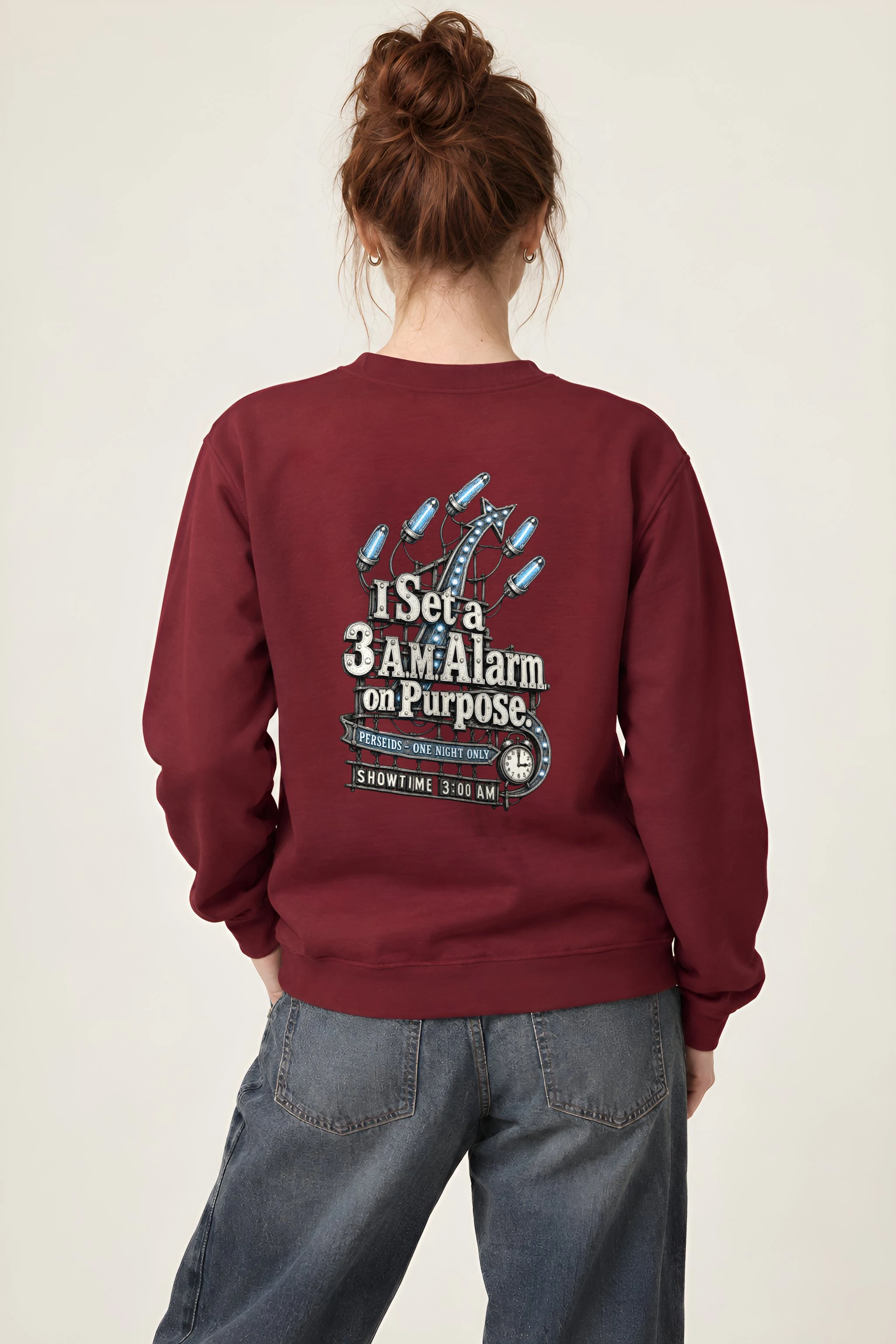 "I Set a 3 A.M. Alarm on Purpose" Heavy Blend Unisex Crewneck Sweatshirt