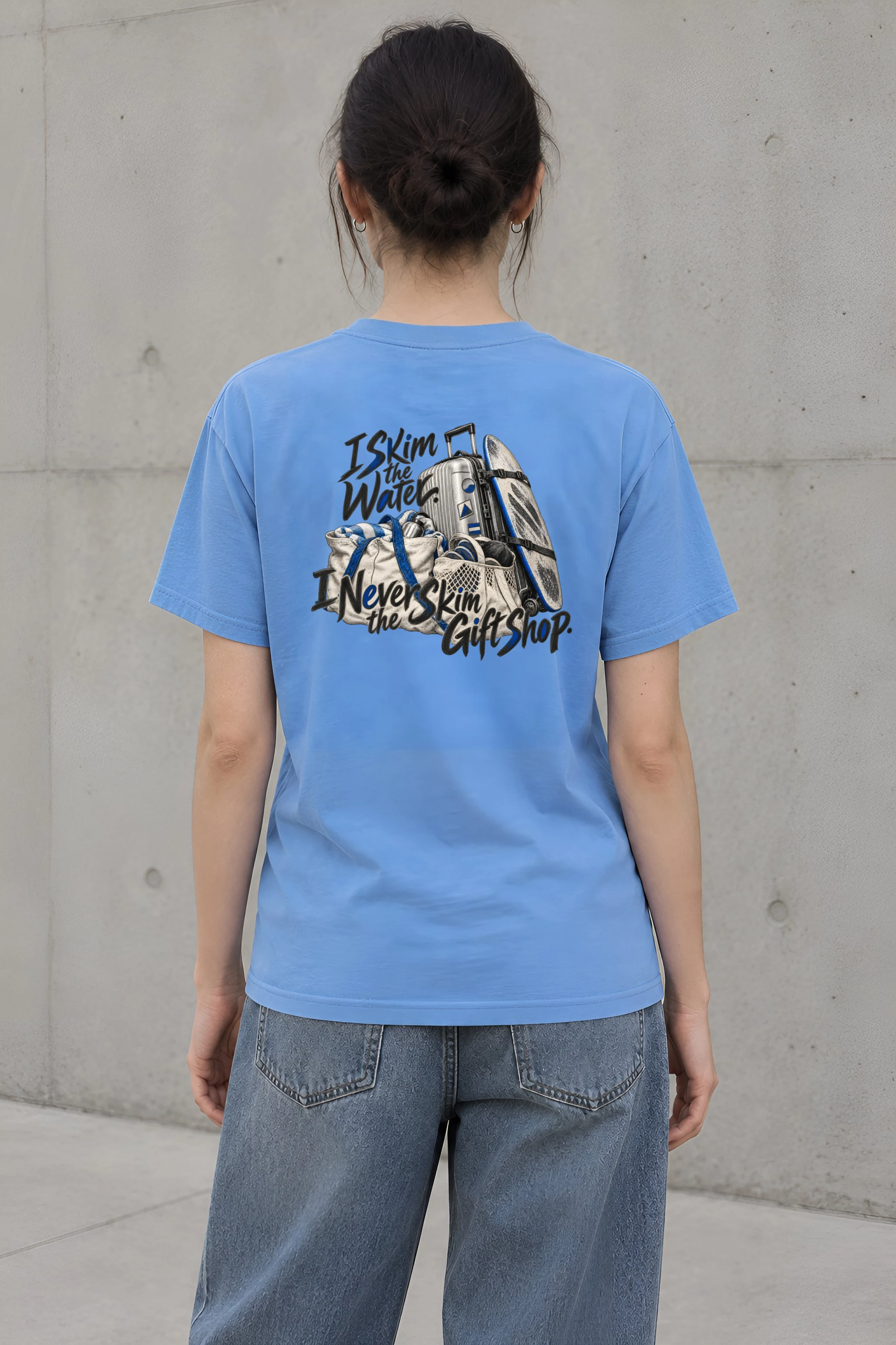 "I Skim the Water" Heavyweight Unisex Crewneck T-shirt