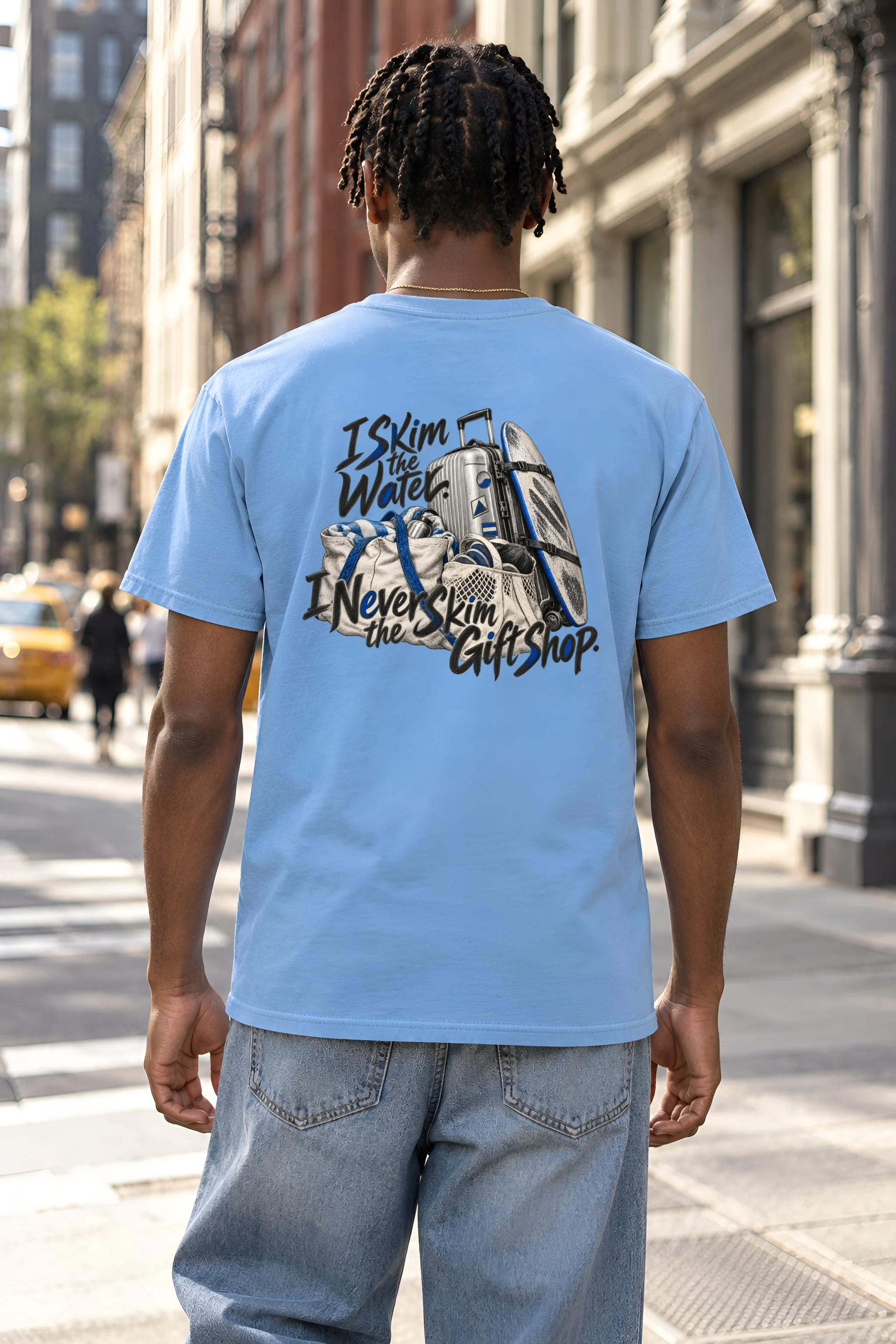 "I Skim the Water" Heavyweight Unisex Crewneck T-shirt