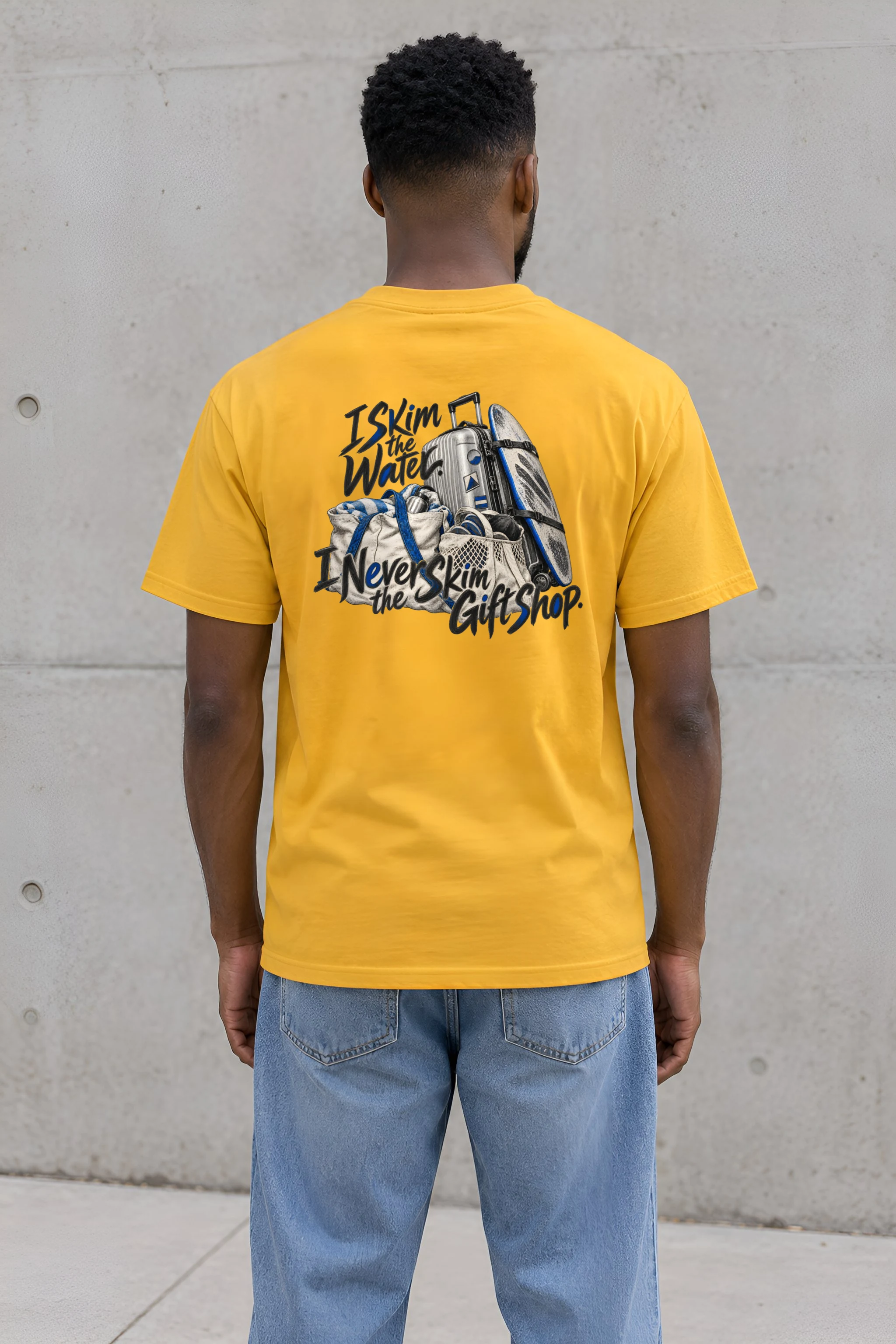 "I Skim the Water" Heavyweight Unisex Crewneck T-shirt