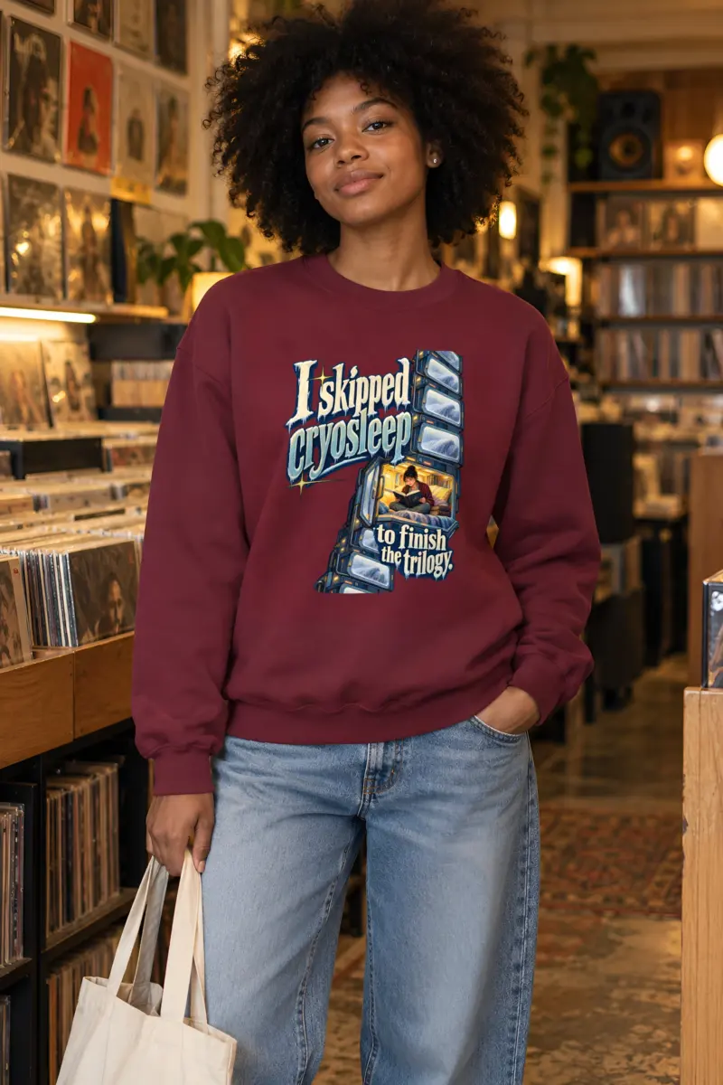 “I Skipped Cryosleep” Unisex Crewneck Sweatshirt