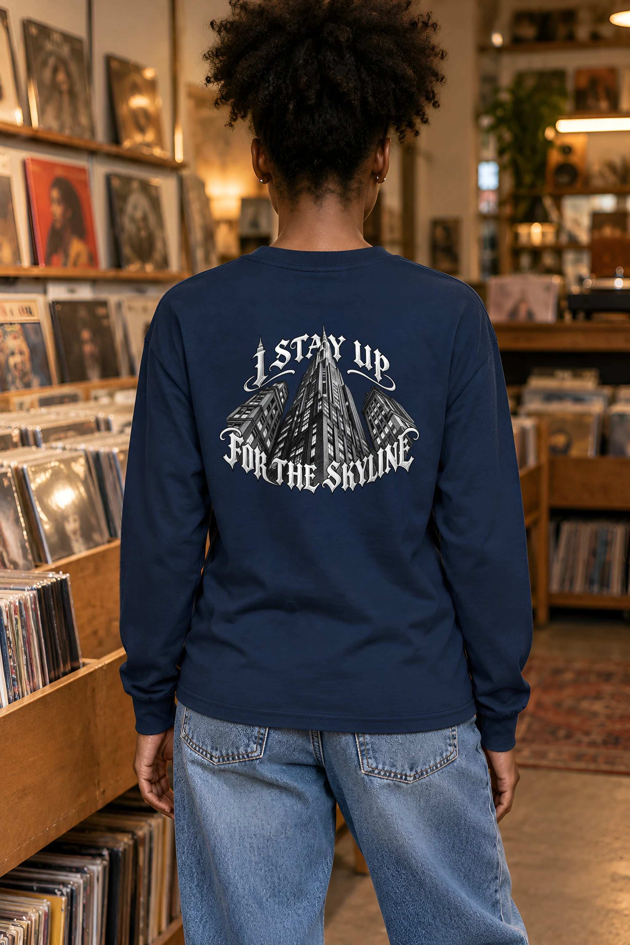 "I Stay Up for the Skyline" Unisex Longsleeve T-shirt