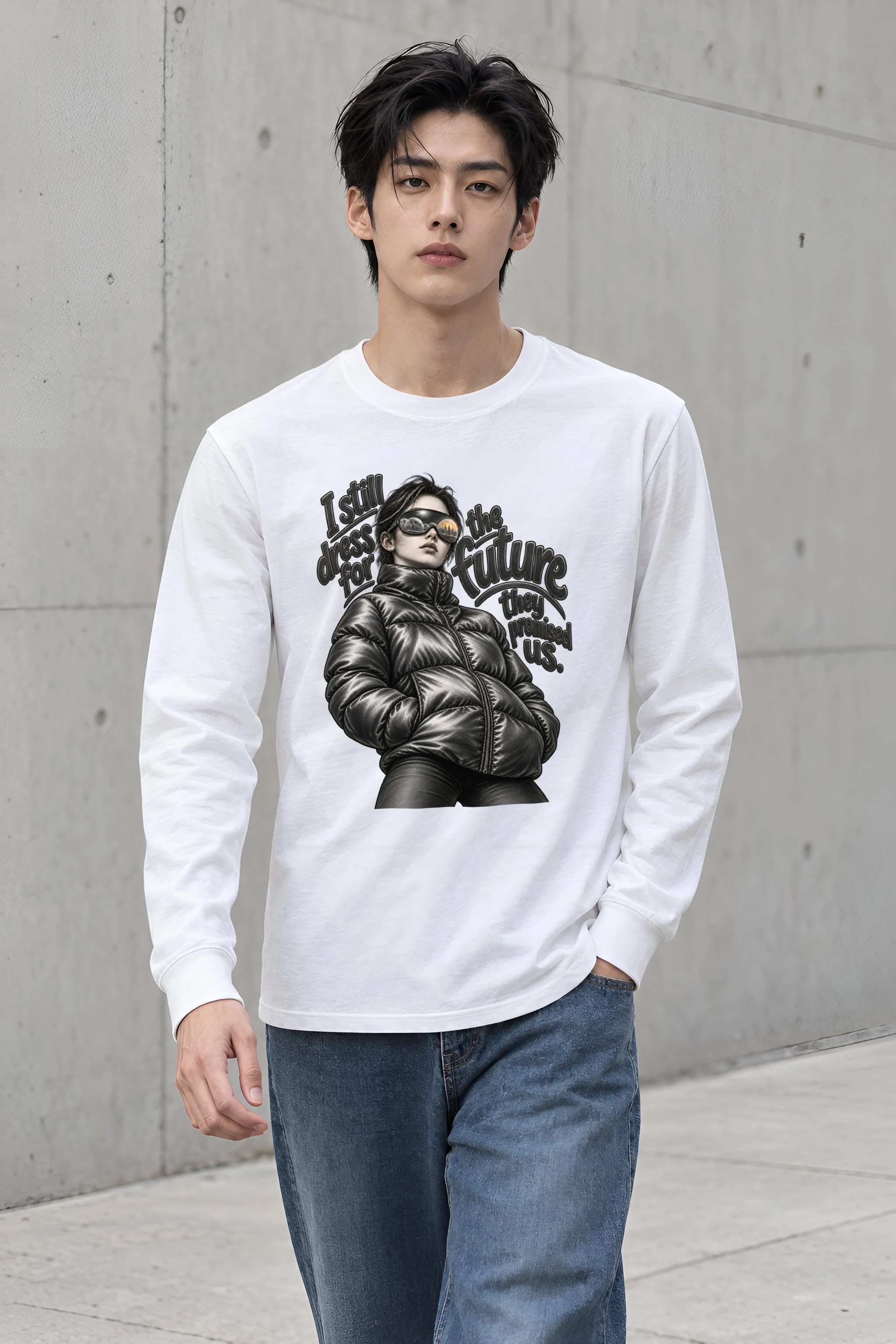 "I Still Dress for the Future" Unisex Longsleeve T-shirt