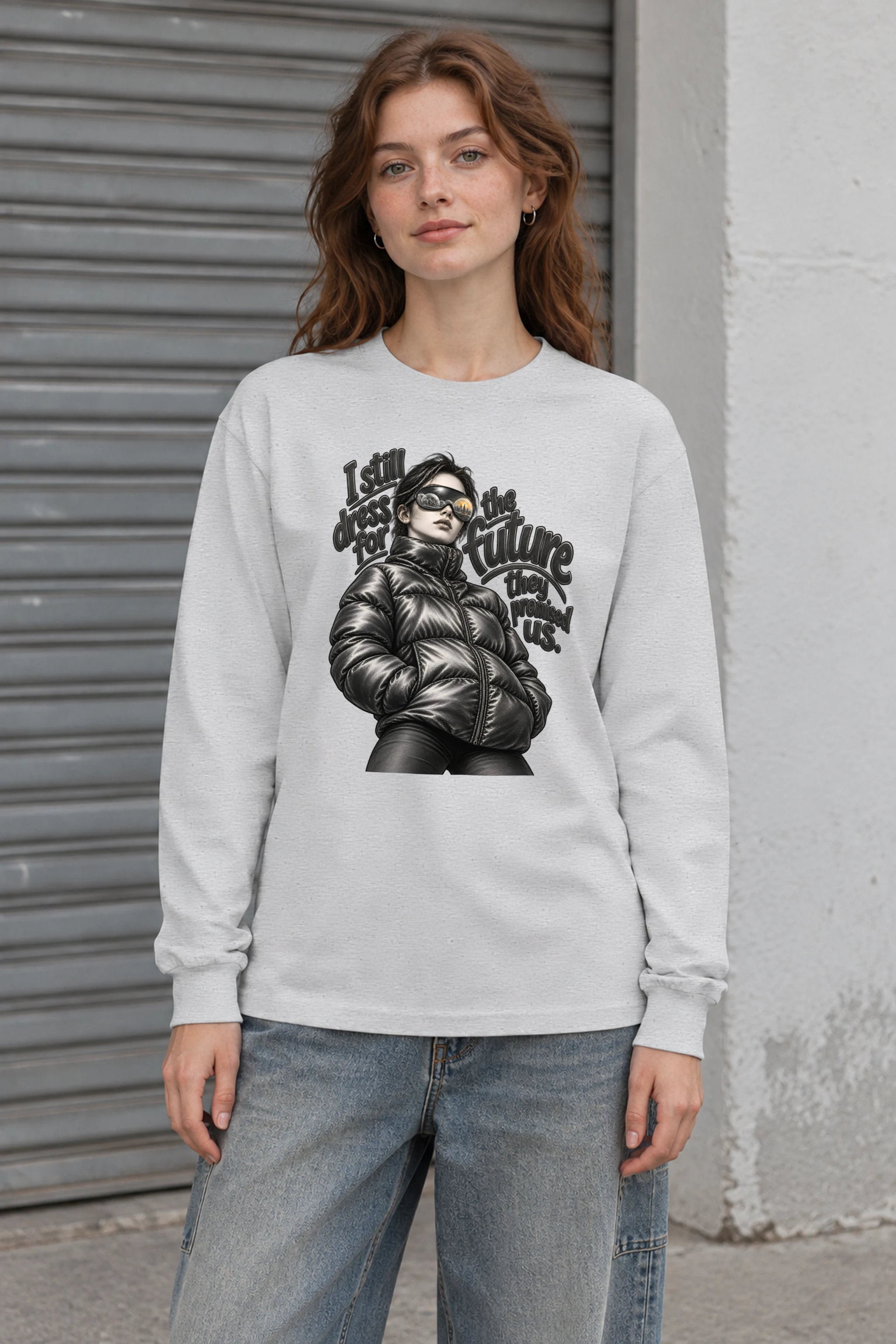"I Still Dress for the Future" Unisex Longsleeve T-shirt