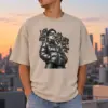 "I Still Dress for the Future" Unisex Oversized Heavyweight Crewneck T-Shirt