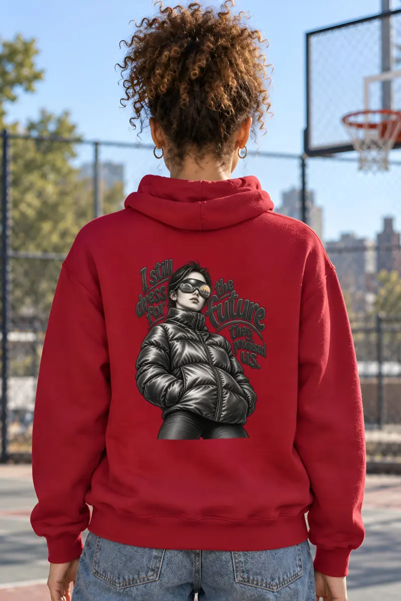 “I Still Dress For The Future” Unisex Pullover Hoodie