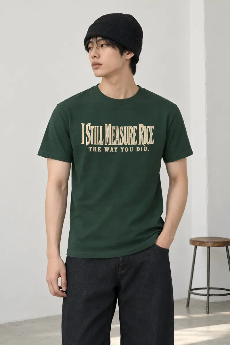 "I Still Measure Rice" Heavyweight Unisex Crewneck T-shirt