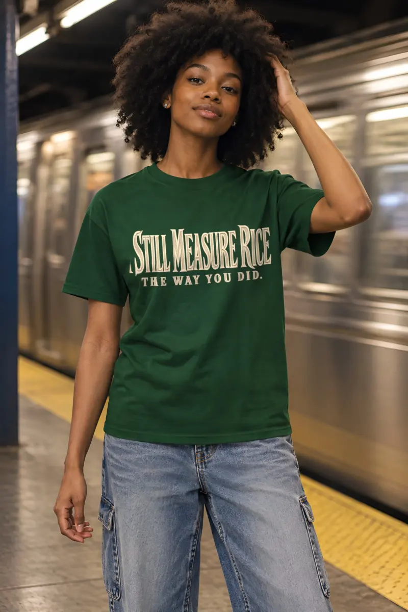 "I Still Measure Rice" Heavyweight Unisex Crewneck T-shirt
