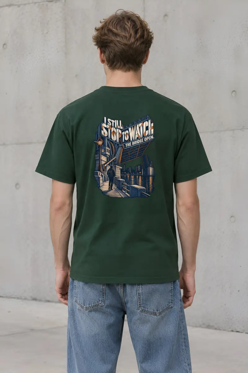 “I Still Stop to Watch” Heavyweight Unisex Crewneck T-shirt