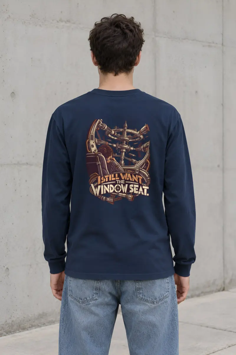 “I Still Want the Window Seat” Unisex Longsleeve T-shirt
