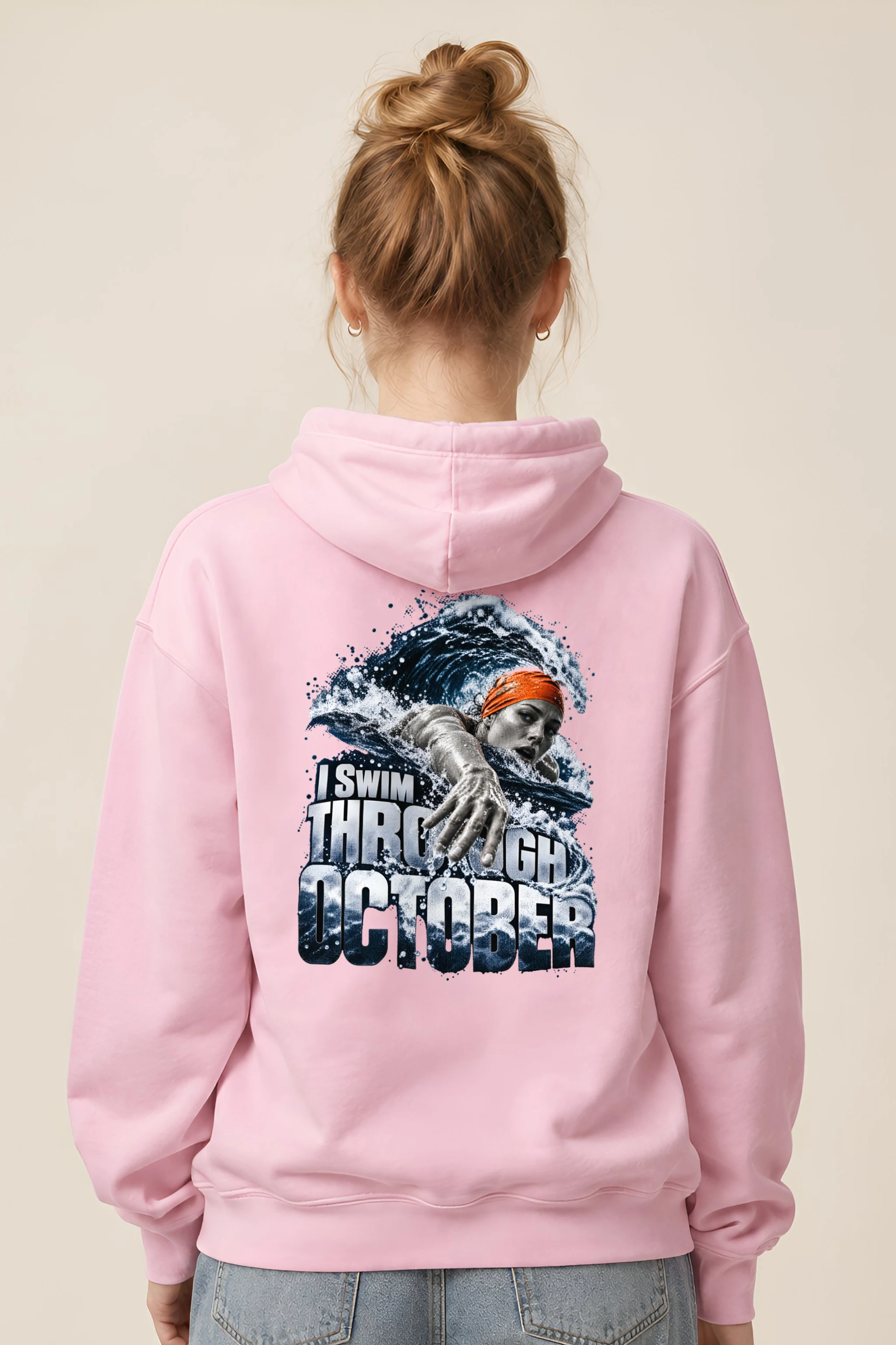 "I Swim Through October" Heavy Blend Unisex Pullover Hoodie