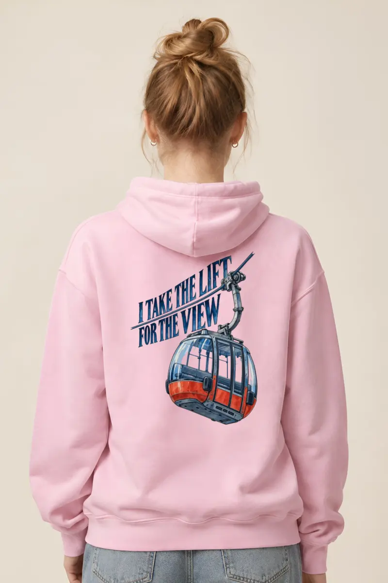 “I Take the Lift for the View” Heavy Blend Unisex Pullover Hoodie