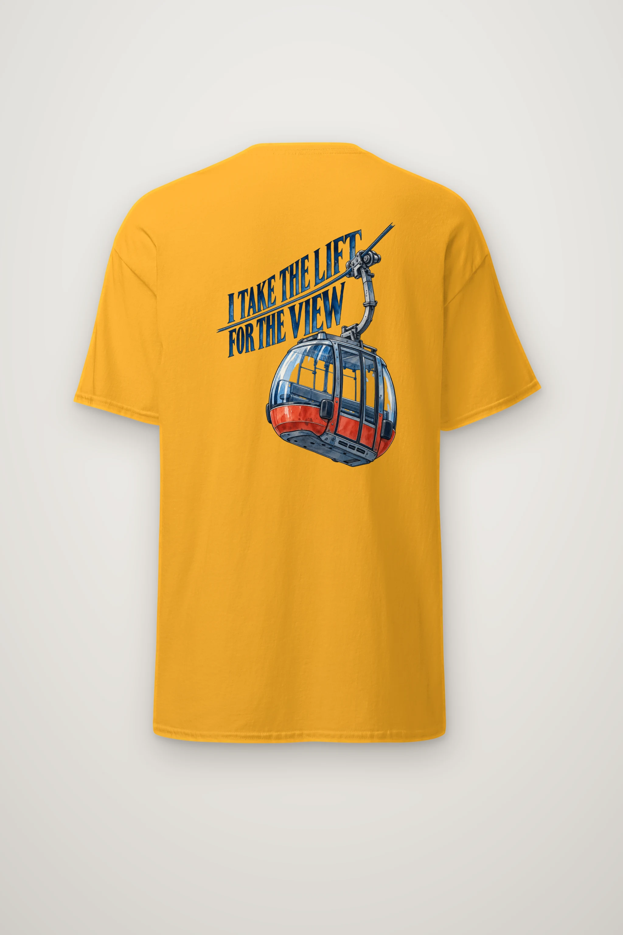 "I Take the Lift for the View" Heavyweight Unisex Crewneck T-shirt