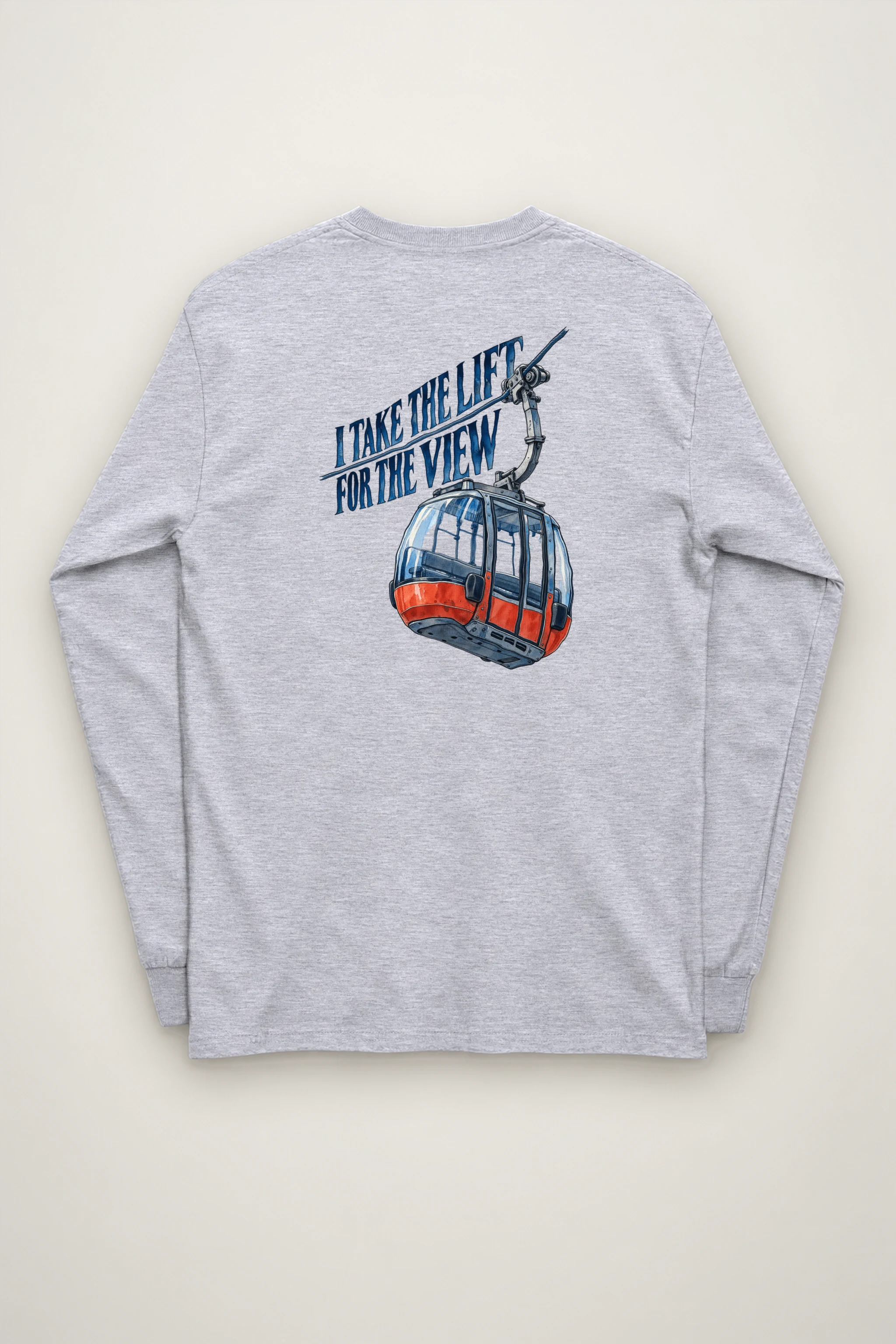 "I Take the Lift for the View" Unisex Longsleeve T-shirt