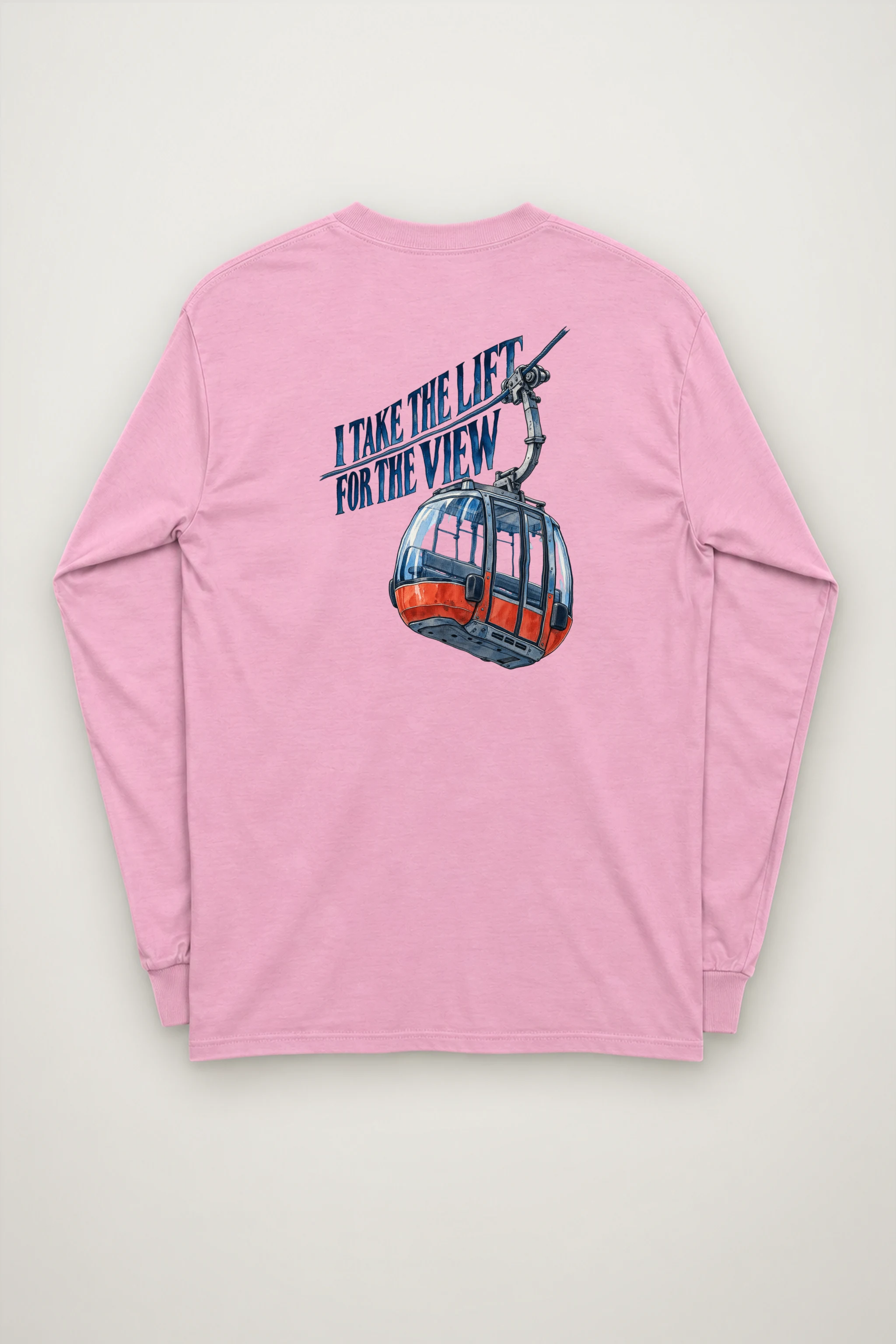 "I Take the Lift for the View" Unisex Longsleeve T-shirt