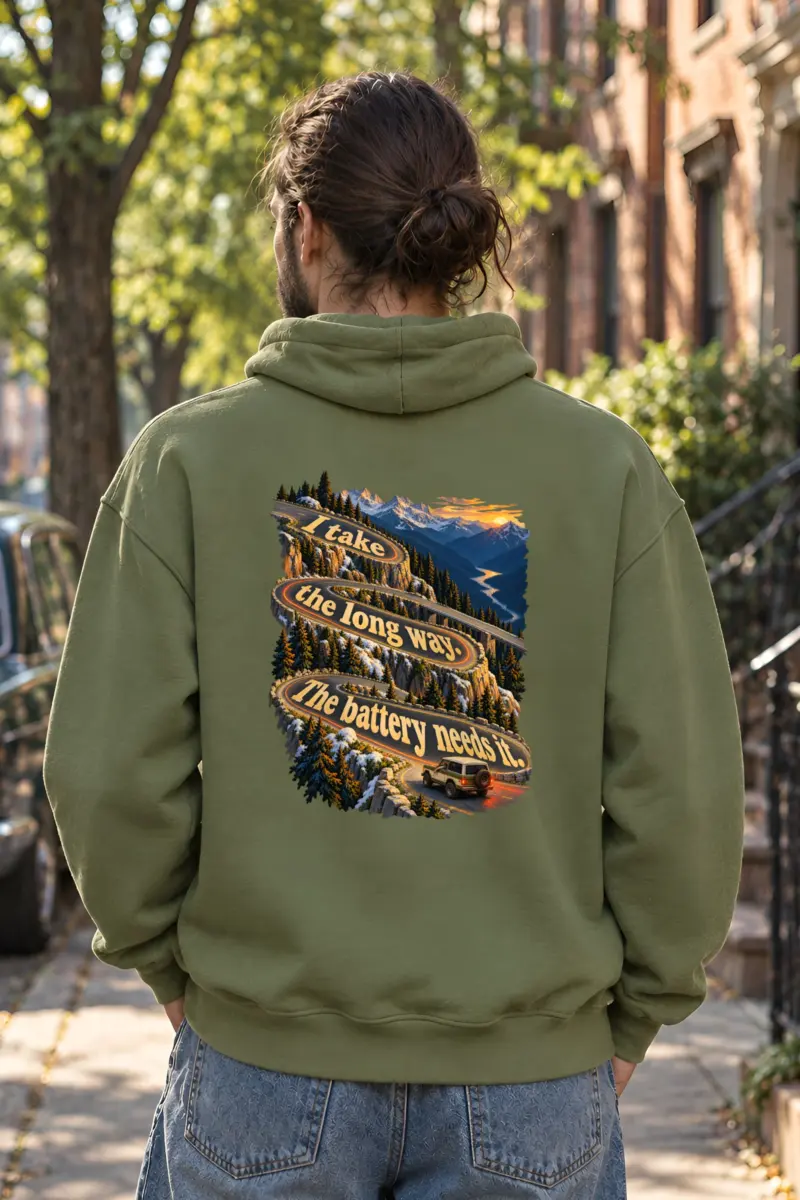 “I Take the Long Way” Unisex Pullover Hoodie
